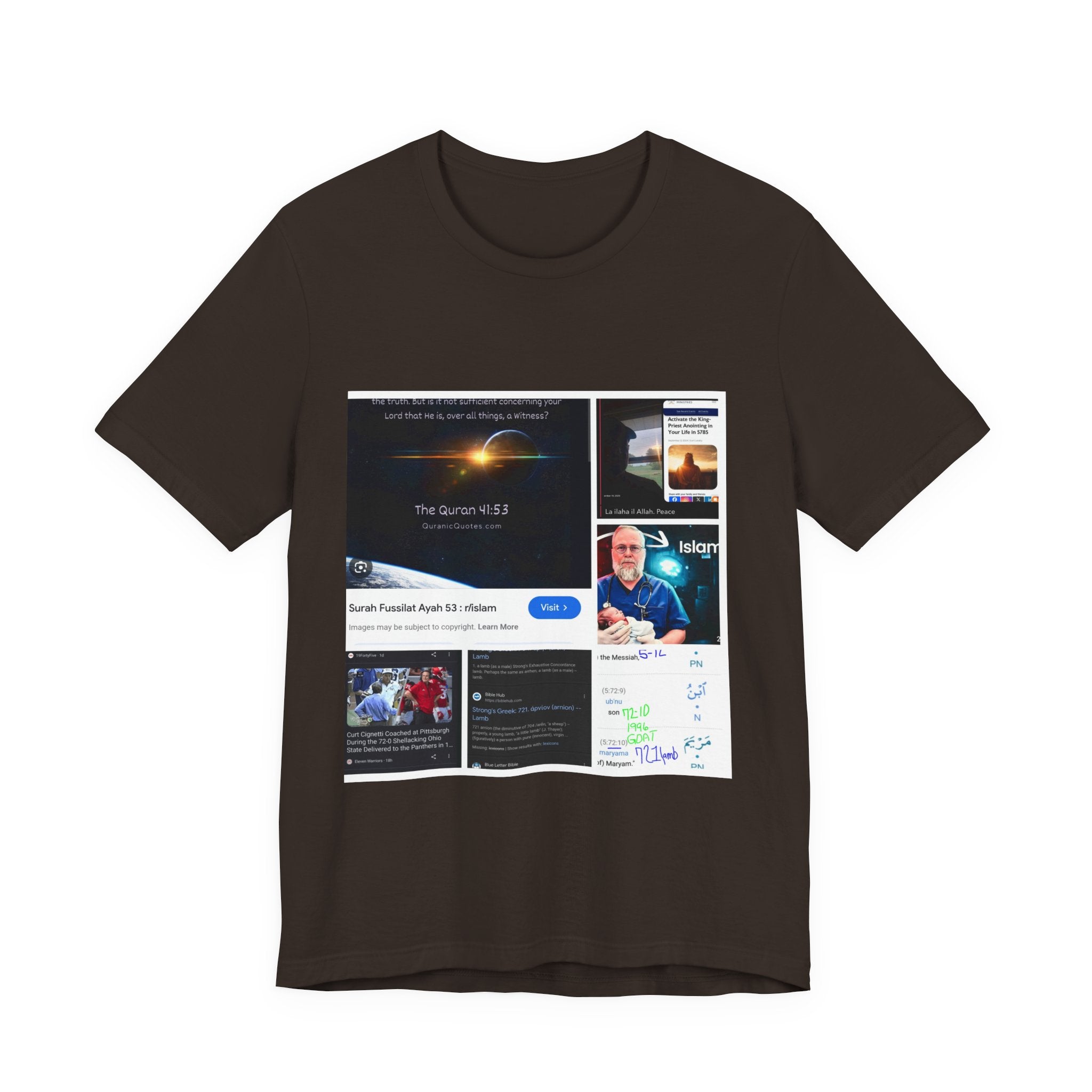 Screenshot Collage Tee — Tech Presentation & Notes Graphic T-Shirt
