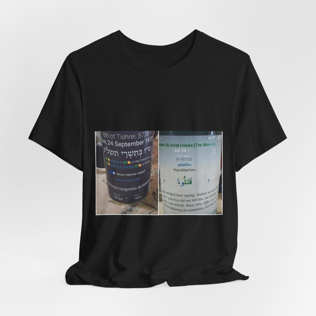 Photo Collage Tee — Bilingual Memorial Bottle Design