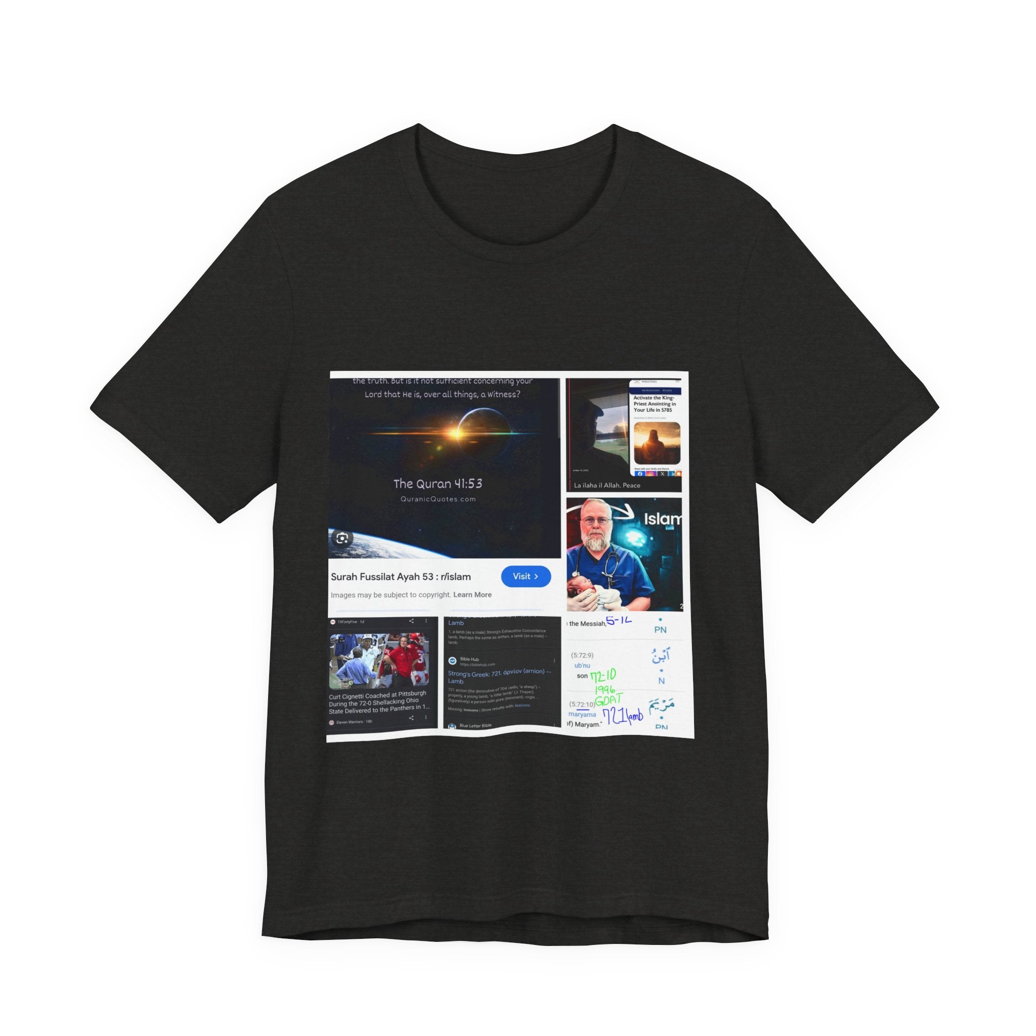 Screenshot Collage Tee — Tech Presentation & Notes Graphic T-Shirt