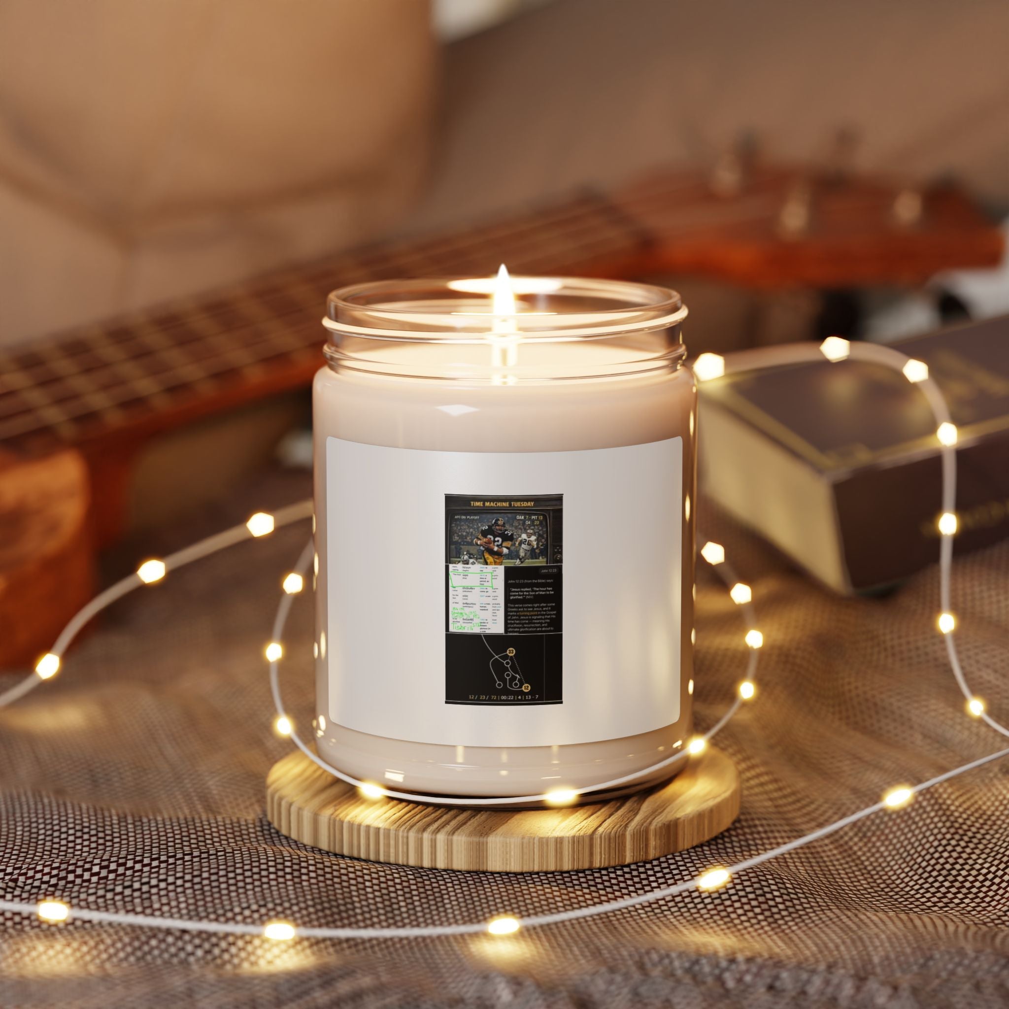 9oz Scented Soy Candle — Clean Jar Candle with Custom Label (Aromatic Home Fragrance)