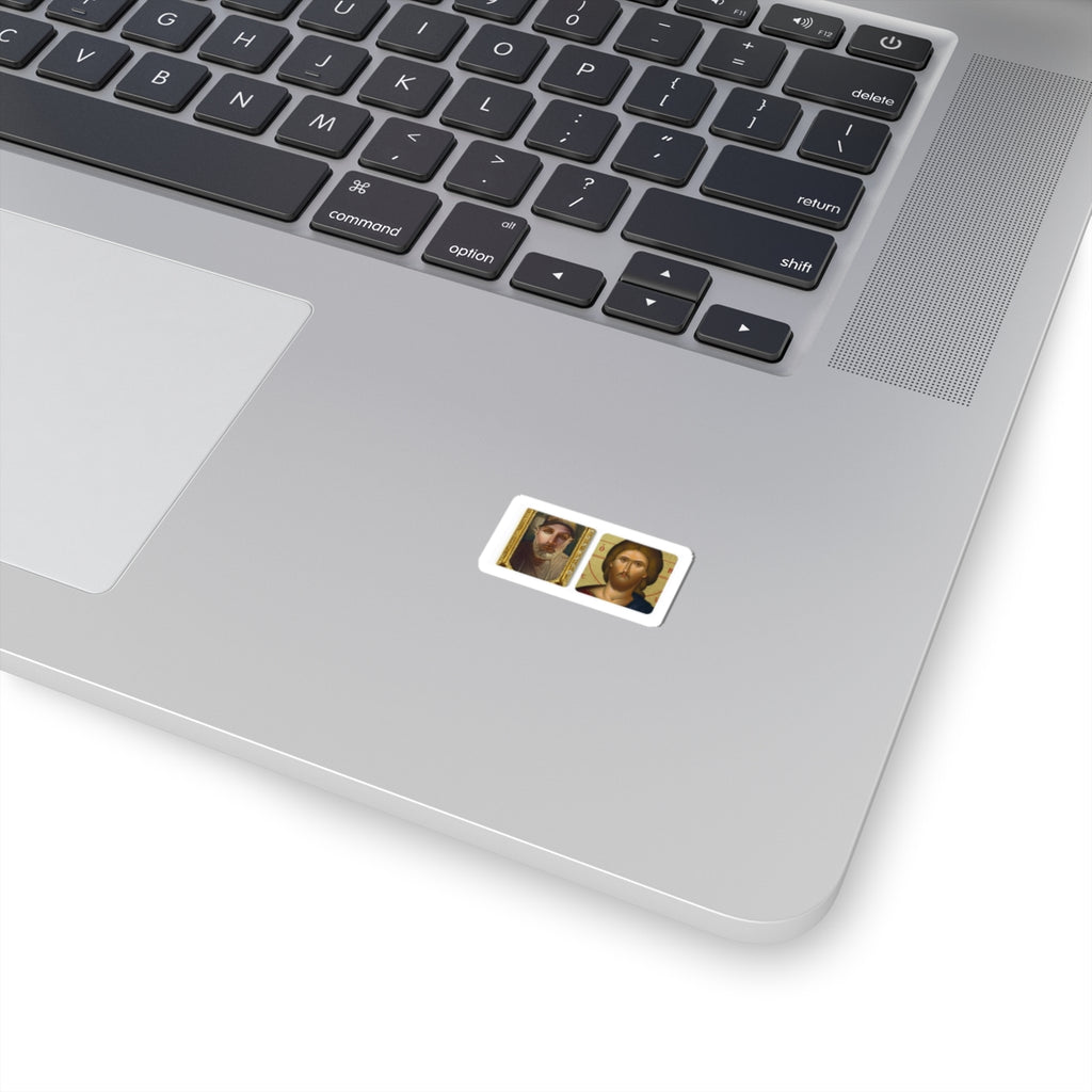 Christian Icon Sticker Set — Jesus & Saint Portrait Kiss-Cut Stickers