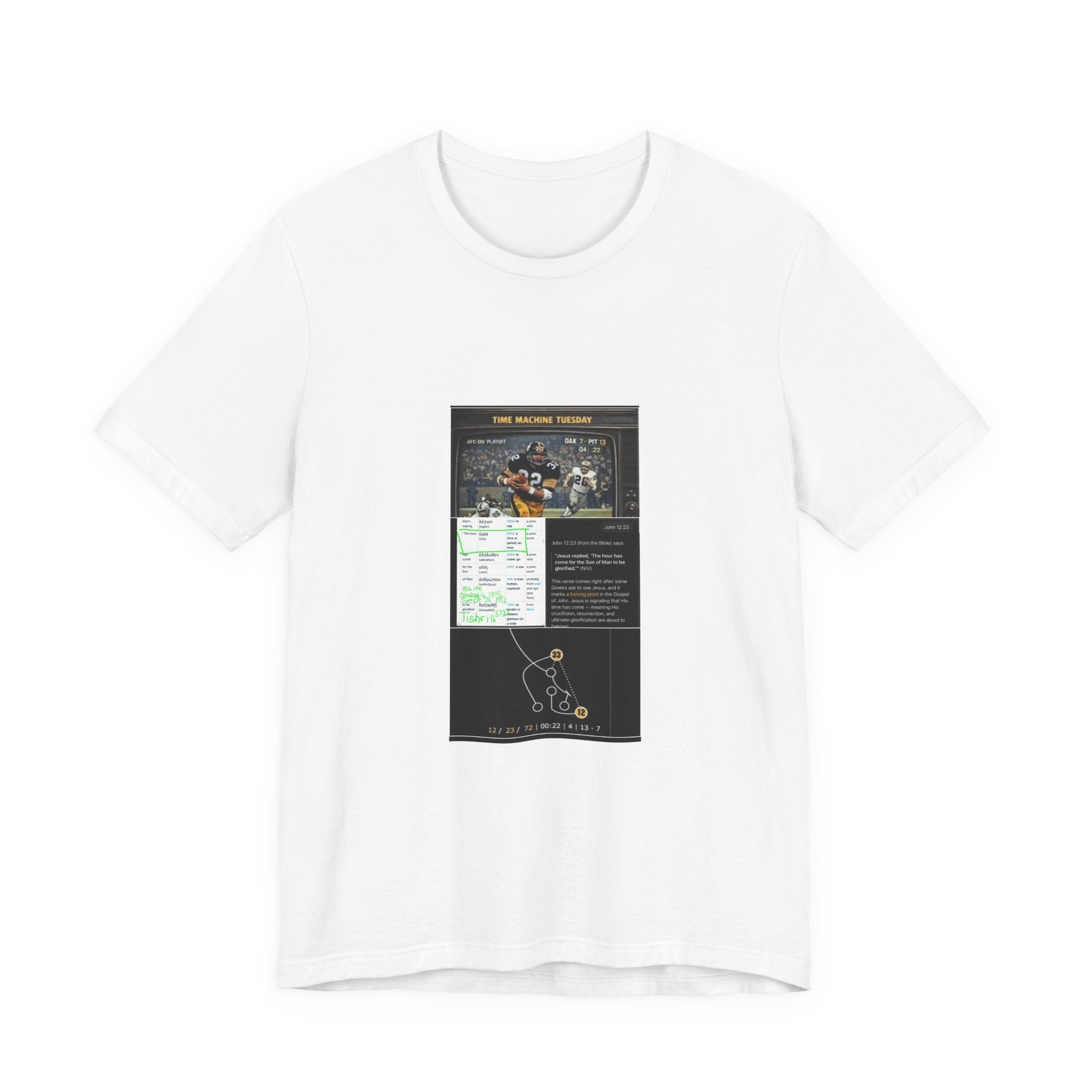 Football Playbook Tee — Game Strategy Diagram Shirt