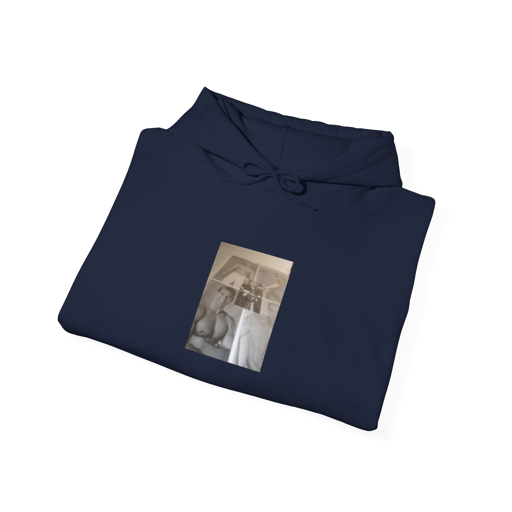 Vintage Collage Photo Hoodie — Sepia Retro Portrait Graphic
