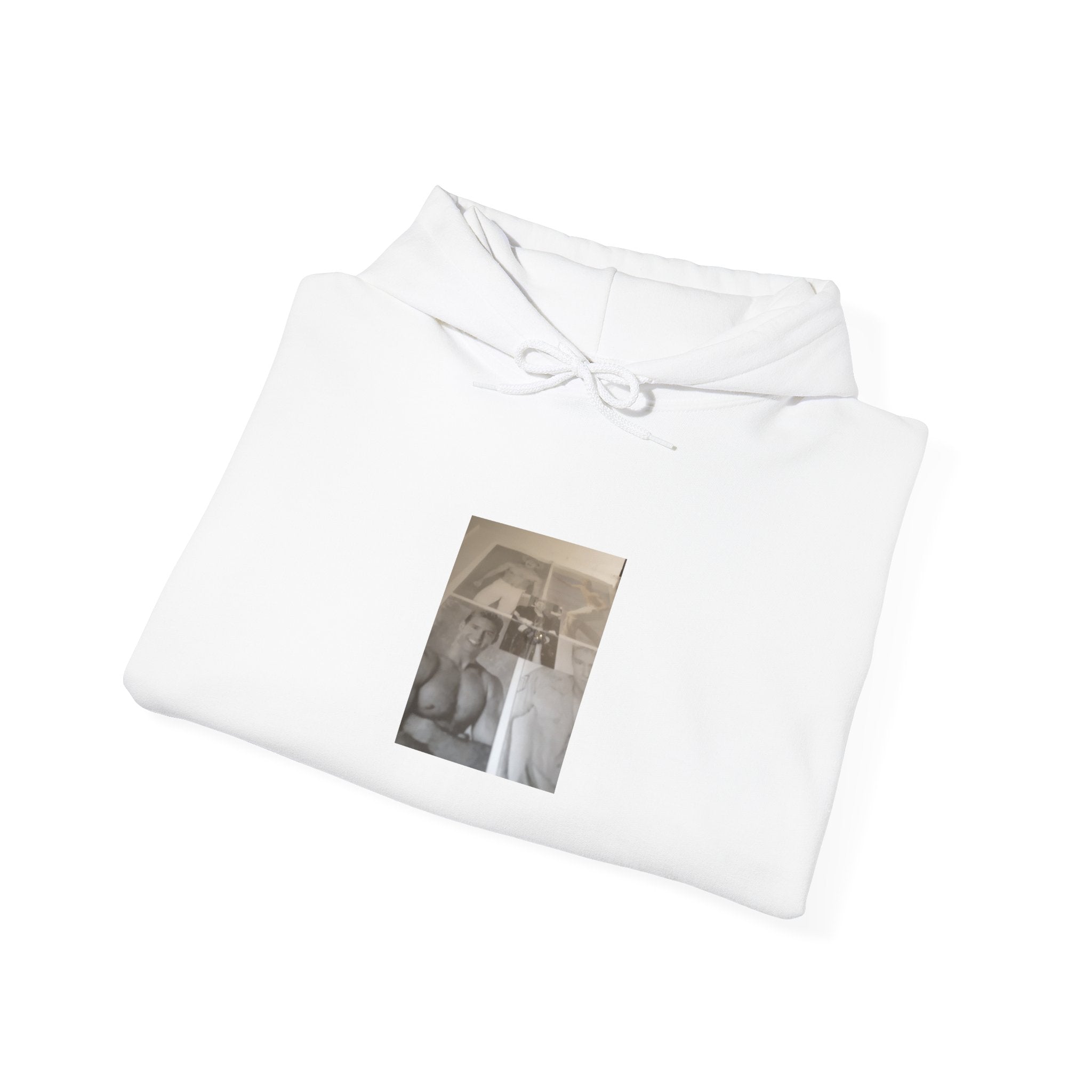Vintage Collage Photo Hoodie — Sepia Retro Portrait Graphic
