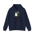 Cozy White Hoodie with Graphic Map & Text Panel — Urban Explorer Vibes