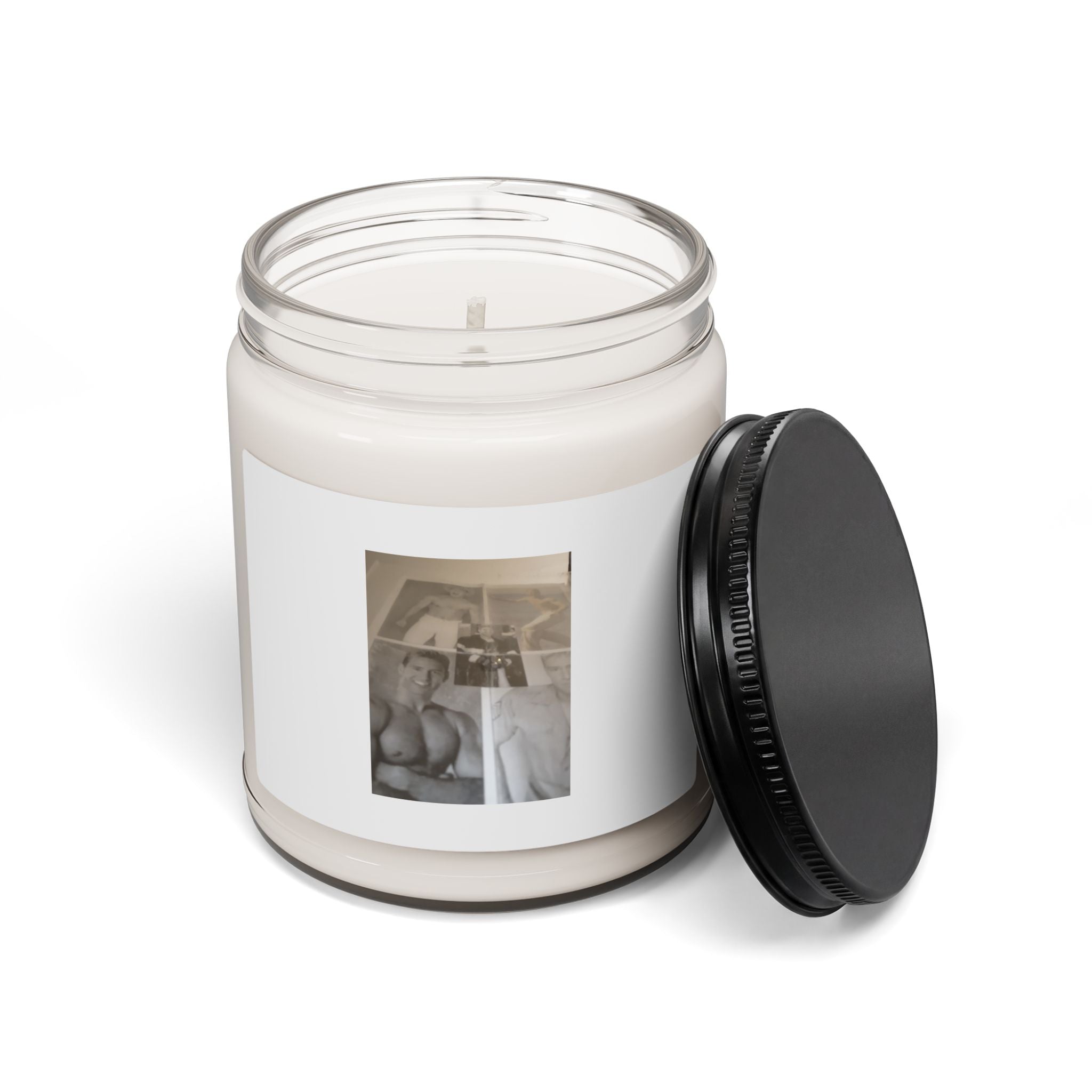 9oz Scented Soy Candle — Vintage Photo Label Aromatherapy Jar