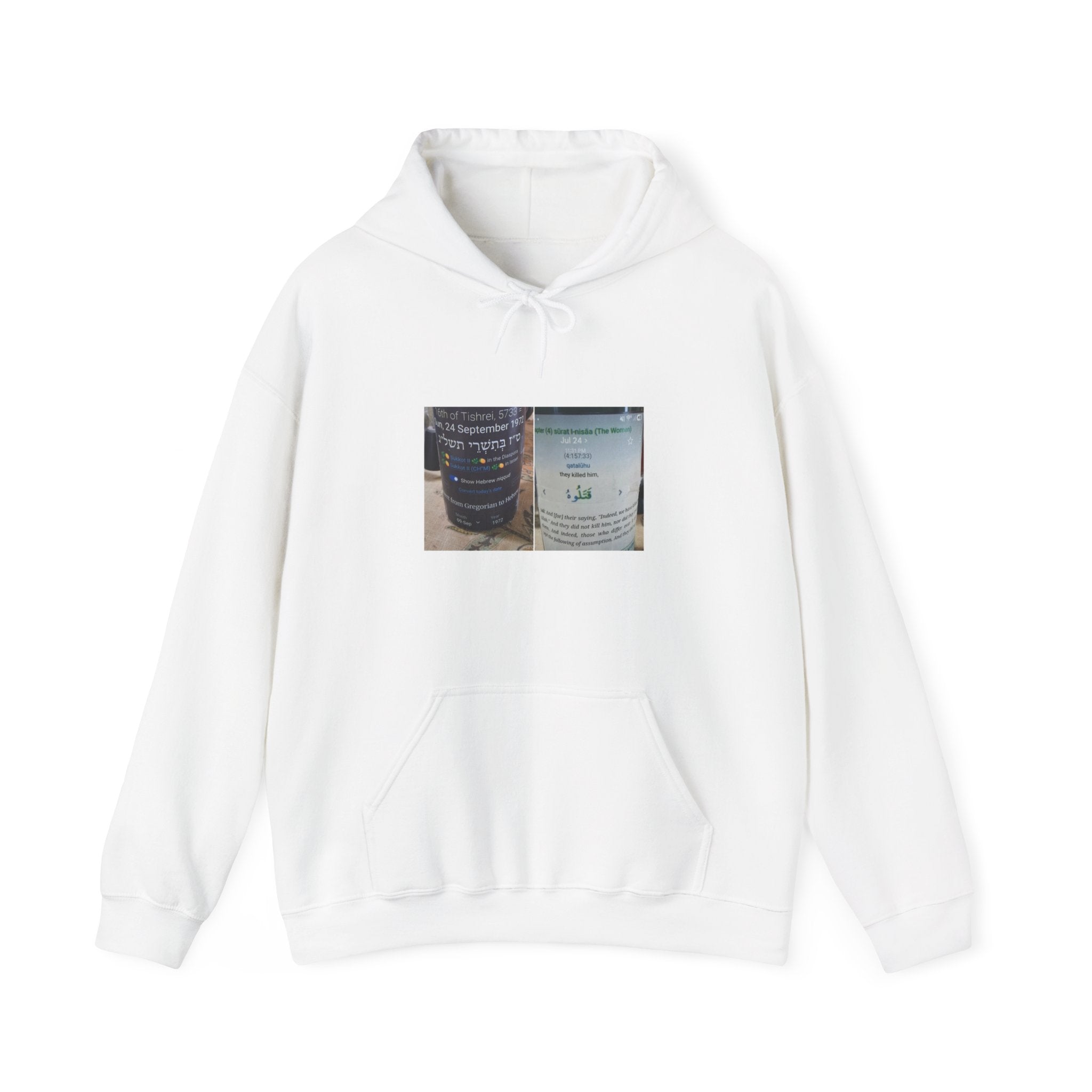 Coffee Cup Photo Hoodie – Caffeine Label Graphic Pullover