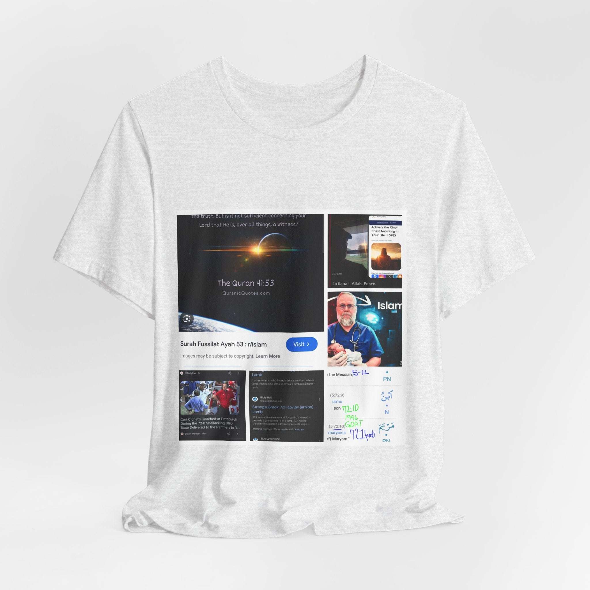 Screenshot Collage Tee — Tech Presentation & Notes Graphic T-Shirt