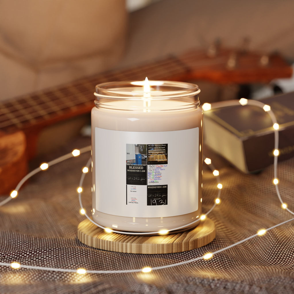 Soy Candle — Inspirational Quote Collage Scented Jar (9 oz)
