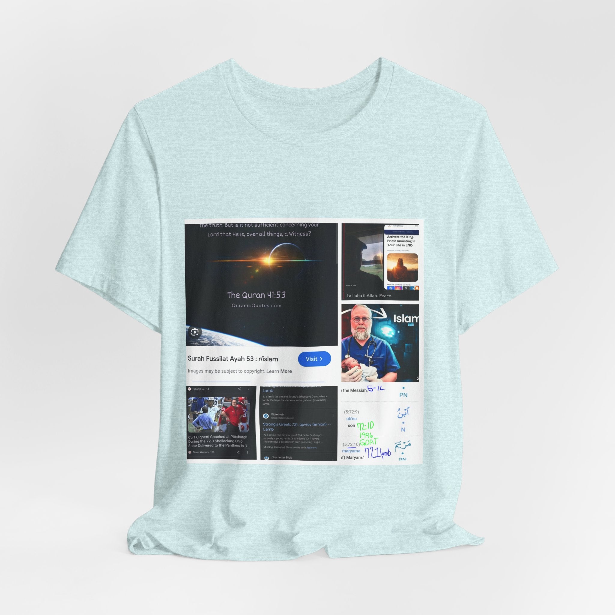 Screenshot Collage Tee — Tech Presentation & Notes Graphic T-Shirt