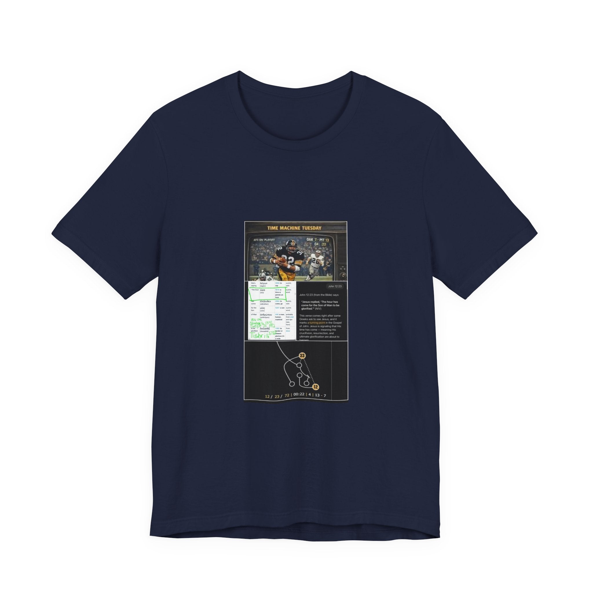Football Playbook Tee — Game Strategy Diagram Shirt