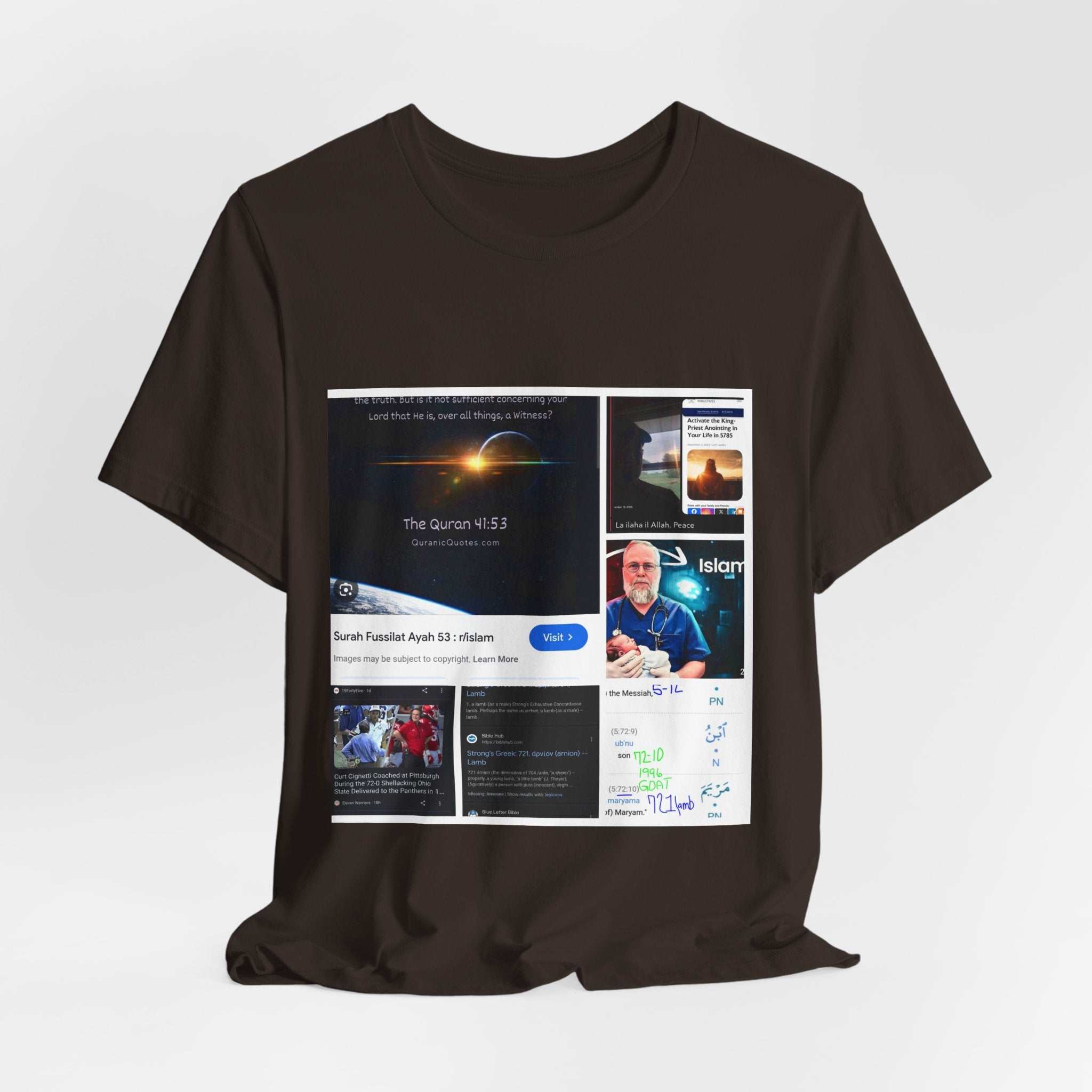 Screenshot Collage Tee — Tech Presentation & Notes Graphic T-Shirt