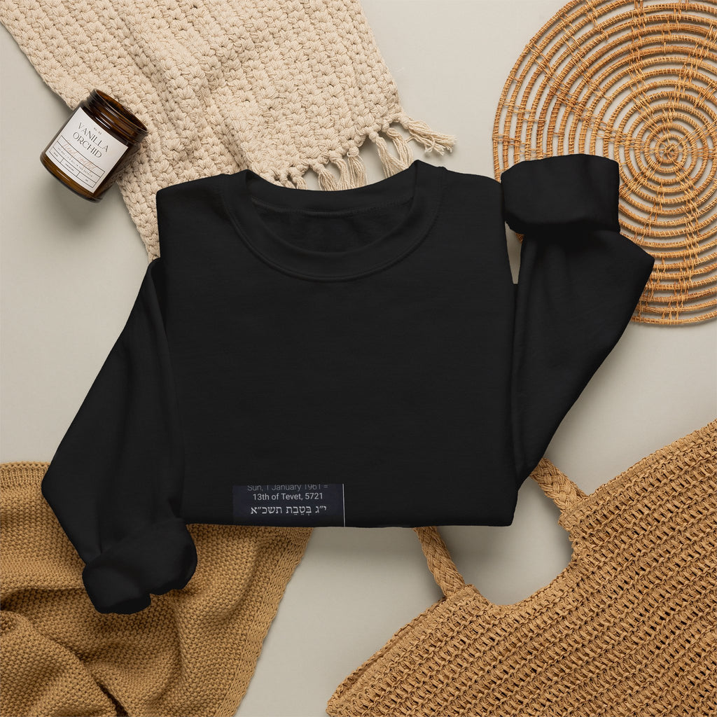 Minimalist Ticket Collage Crewneck Sweatshirt