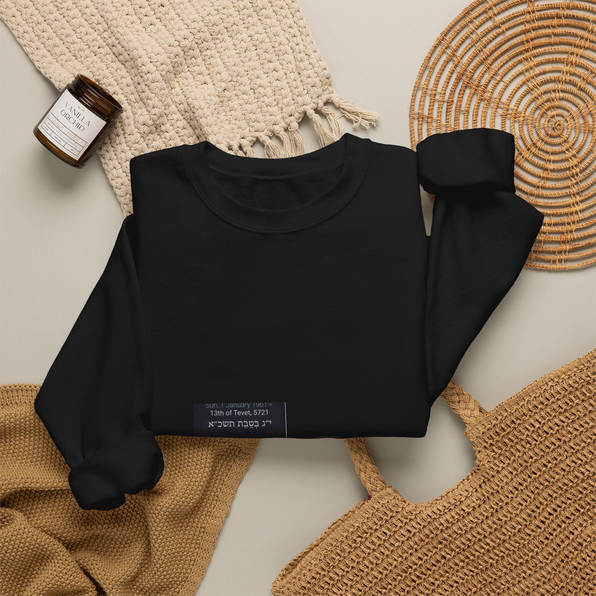 Minimalist Ticket Collage Crewneck Sweatshirt
