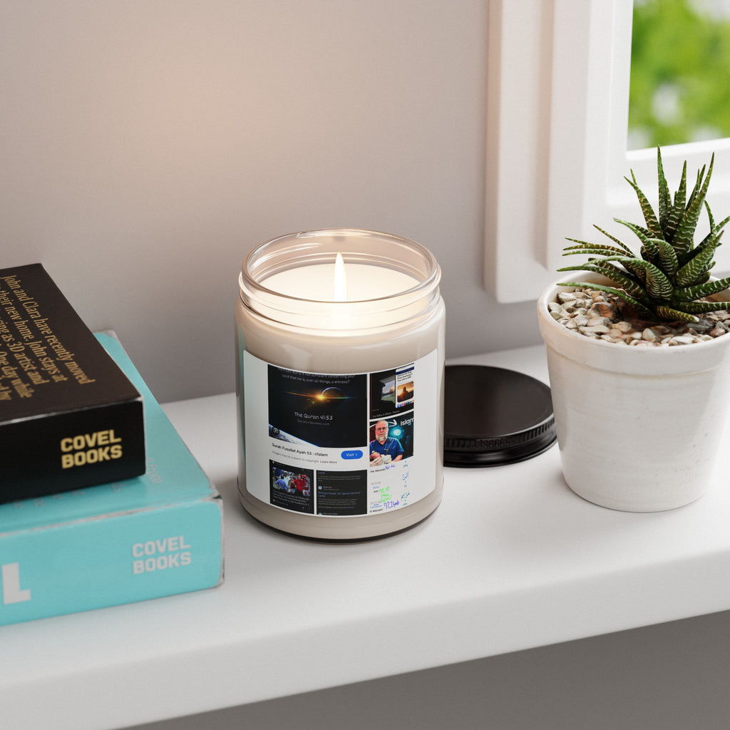 9oz Scented Soy Candle — Personalized Photo Collage Label