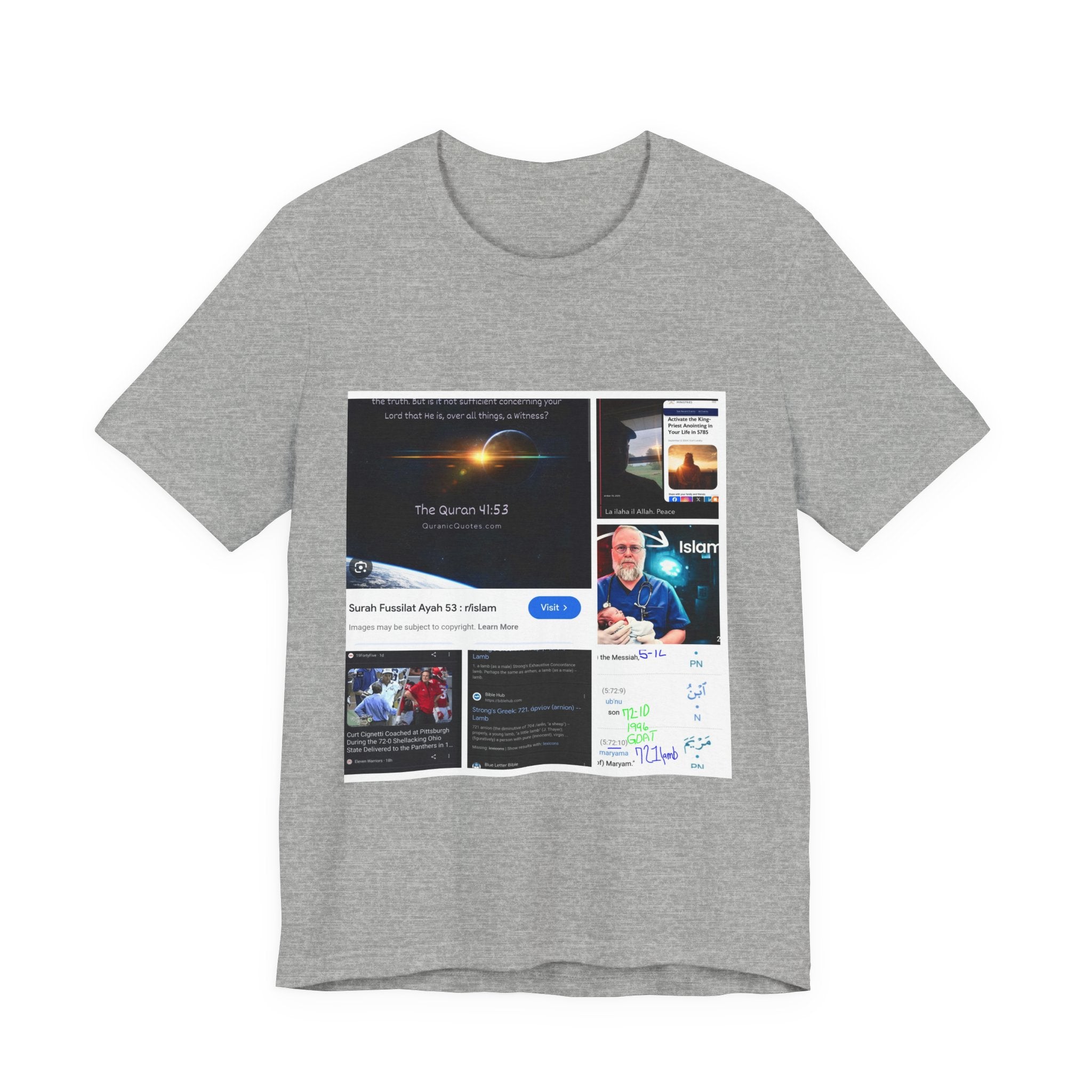 Screenshot Collage Tee — Tech Presentation & Notes Graphic T-Shirt