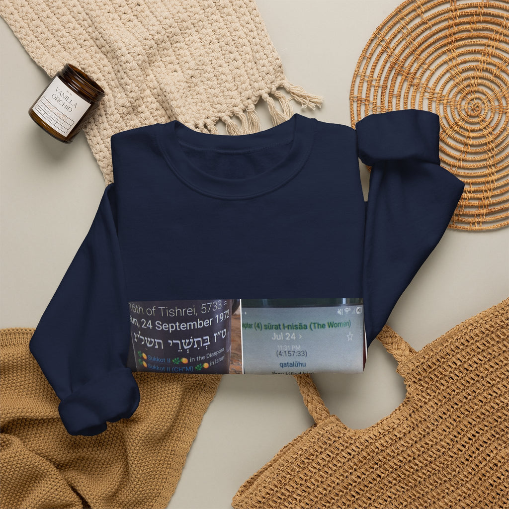 Crewneck Sweatshirt — Vintage Travel Poster Collage