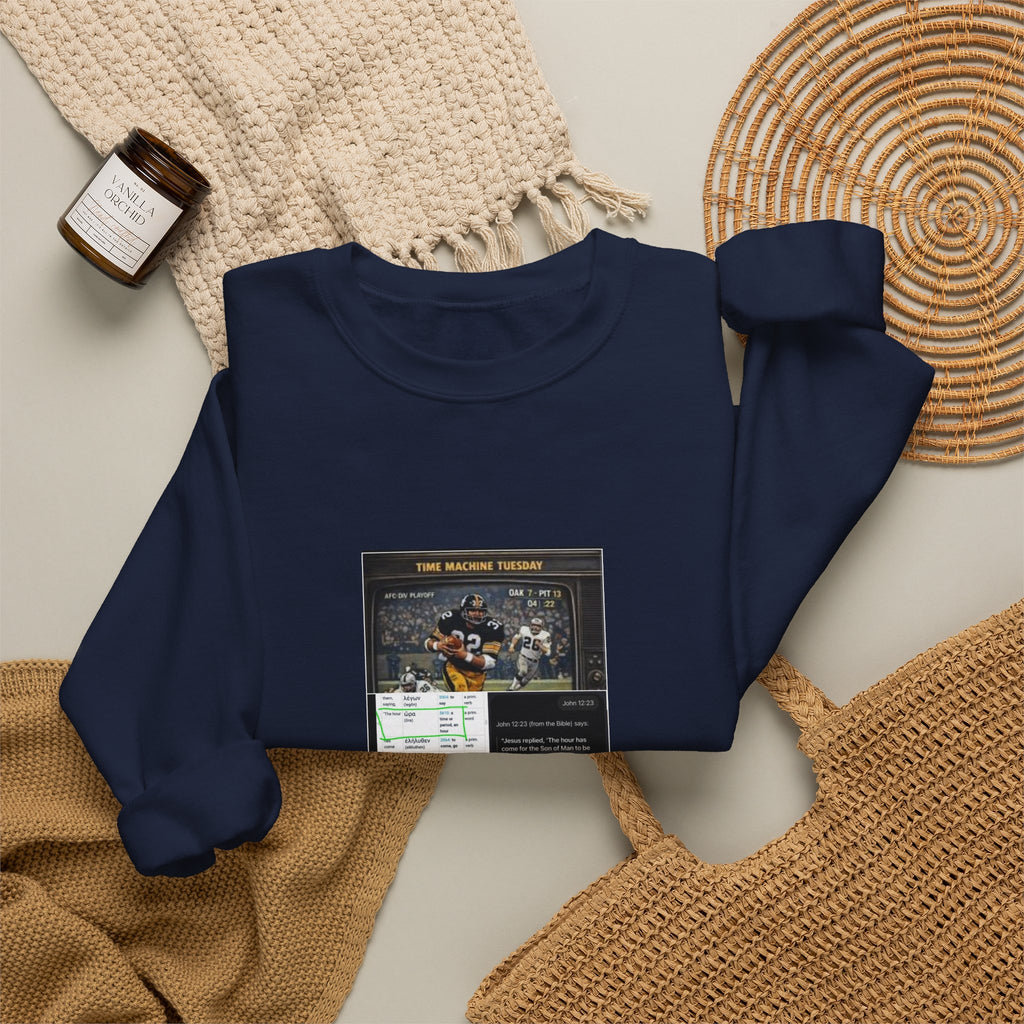 Crewneck Sweatshirt — Nostalgic Game Night Poster Design