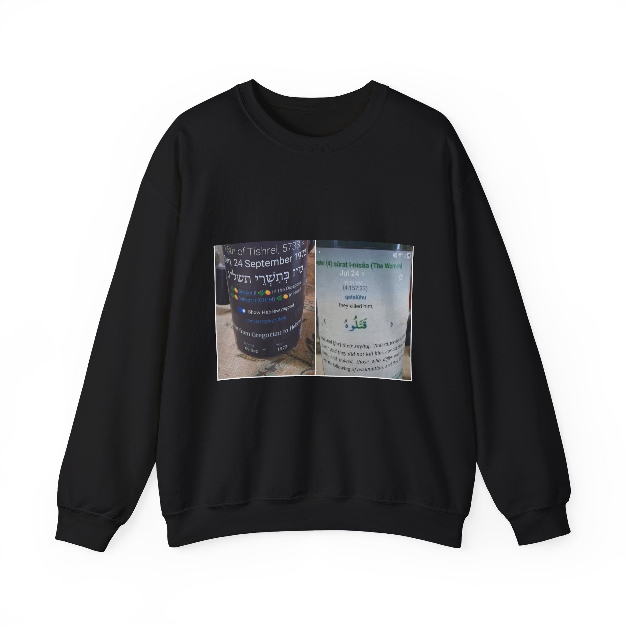 Crewneck Sweatshirt — Vintage Travel Poster Collage