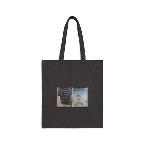 Eco Canvas Tote Bag with Vintage Candle Jar Photo