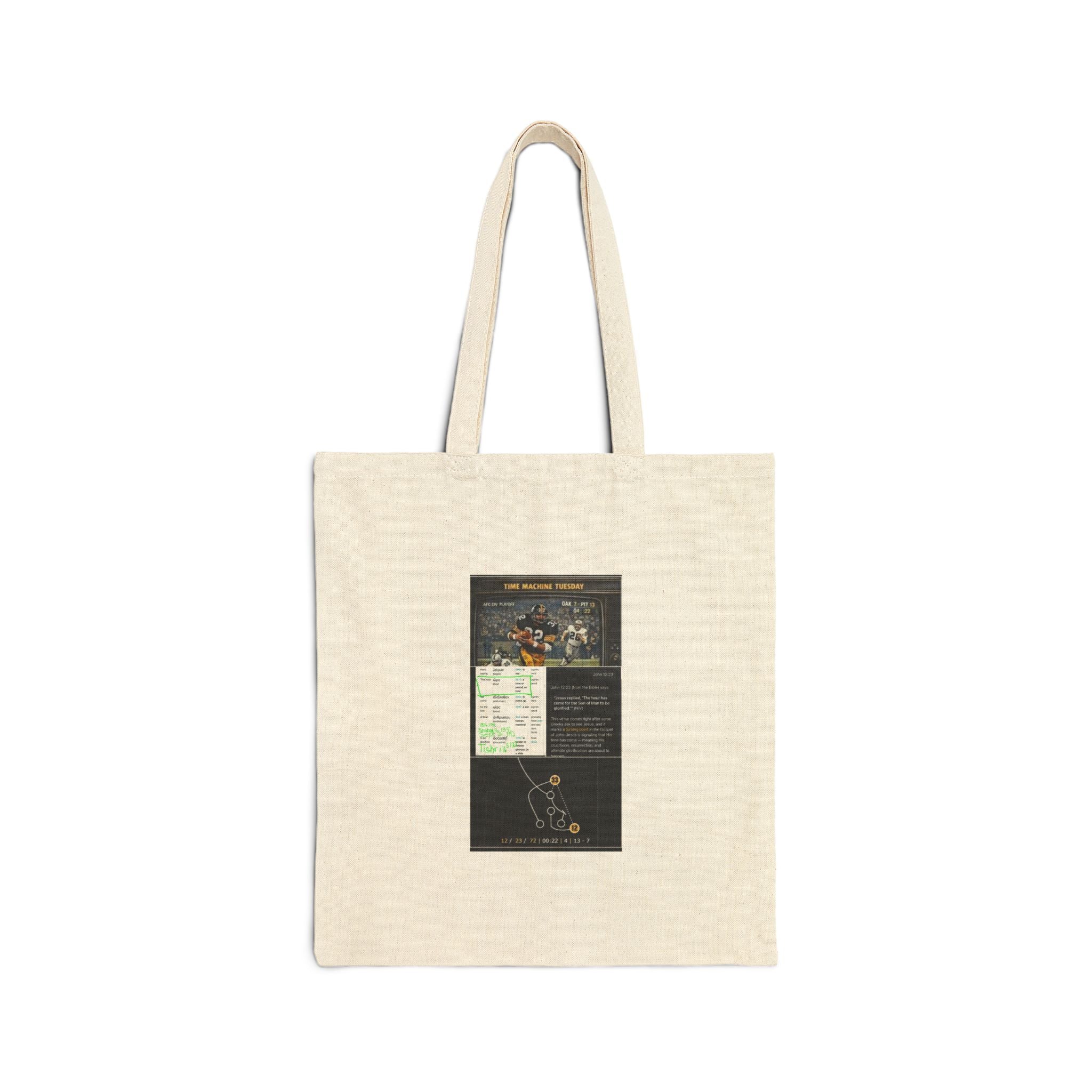 Canvas Tote Bag — Retro Gaming Poster Print "Vintage Arcade Guide"