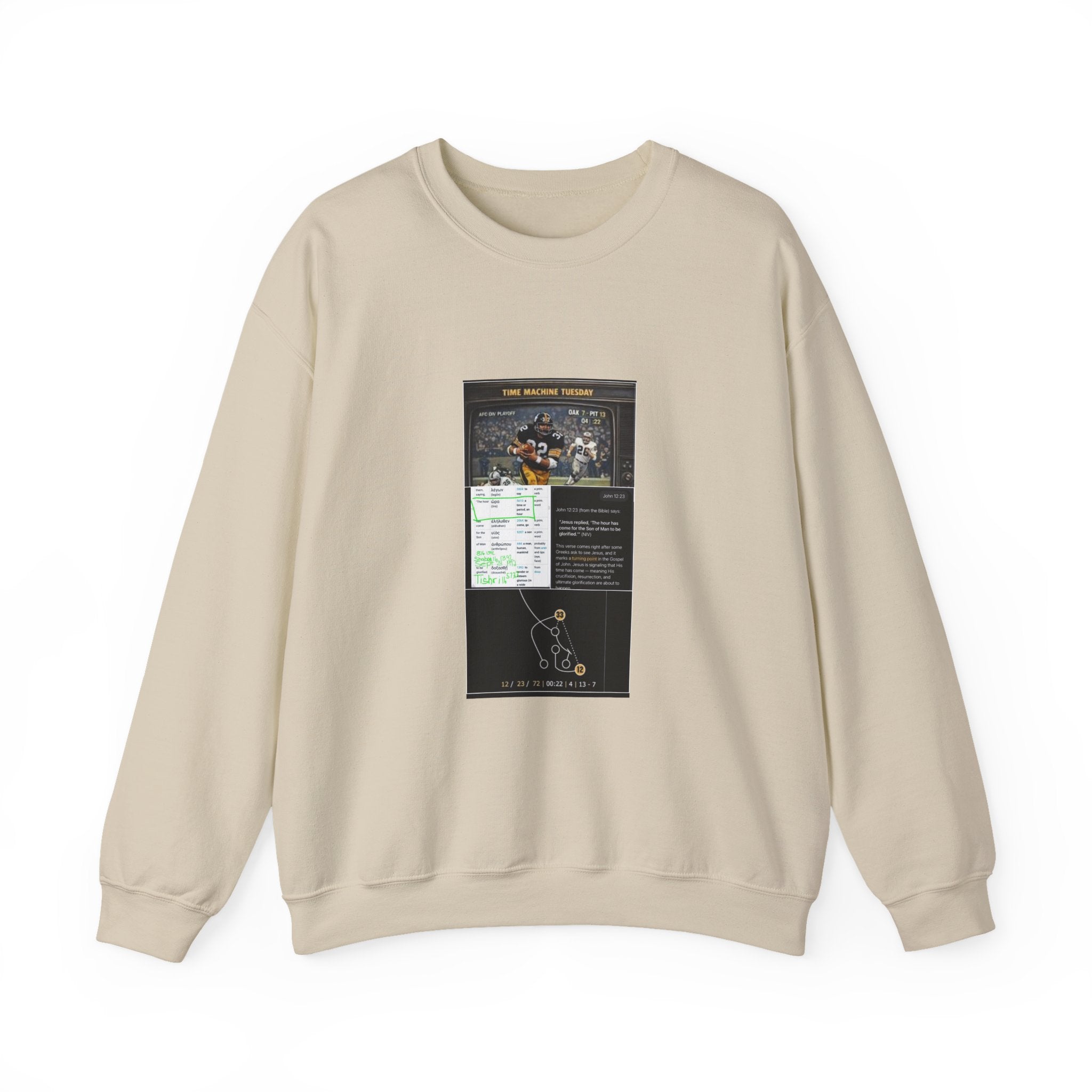 Crewneck Sweatshirt — Nostalgic Game Night Poster Design