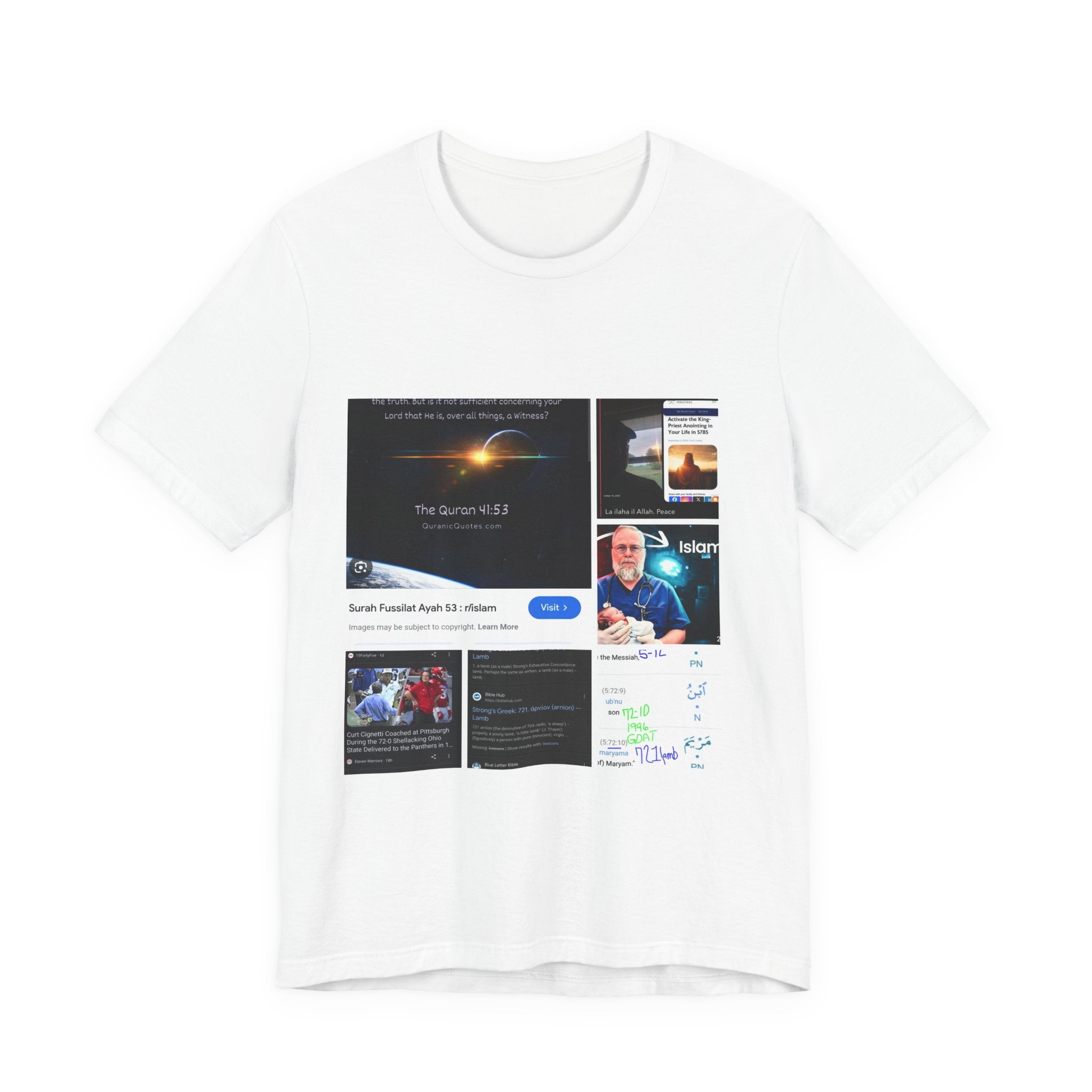 Screenshot Collage Tee — Tech Presentation & Notes Graphic T-Shirt