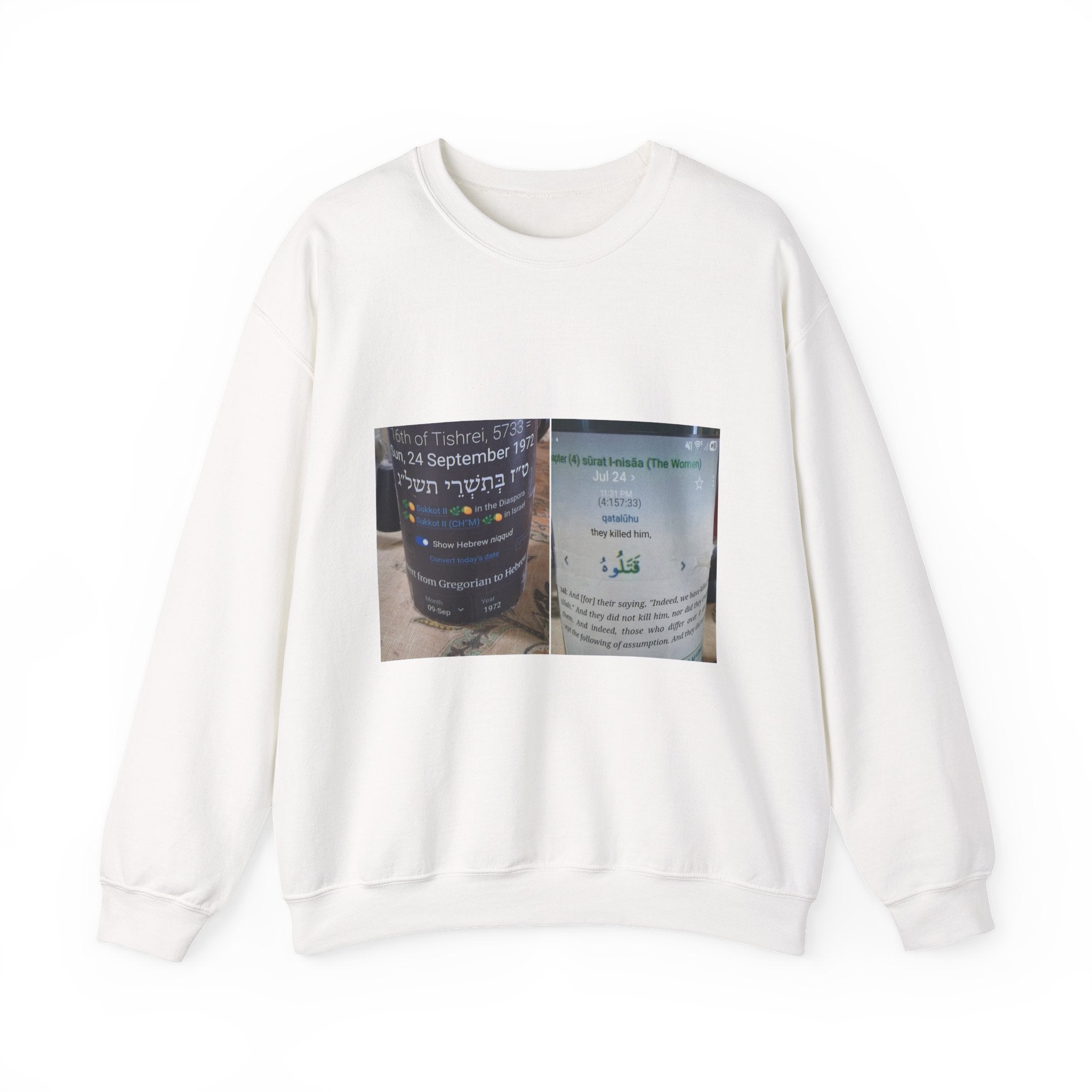 Crewneck Sweatshirt — Vintage Travel Poster Collage