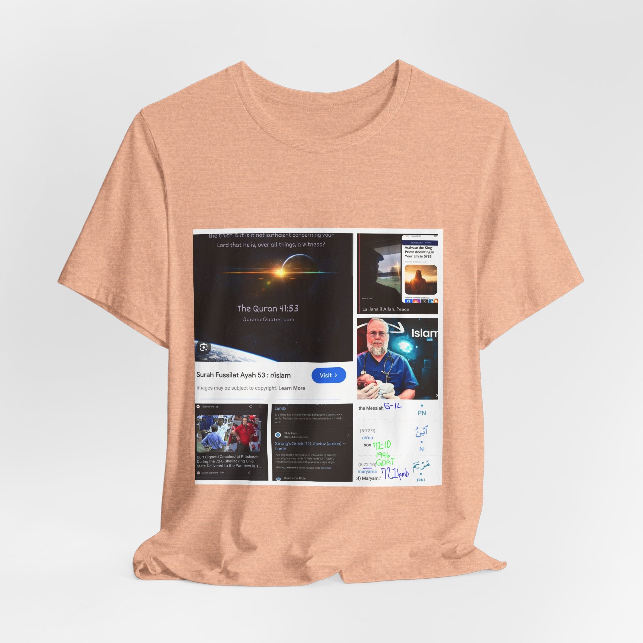 Screenshot Collage Tee — Tech Presentation & Notes Graphic T-Shirt
