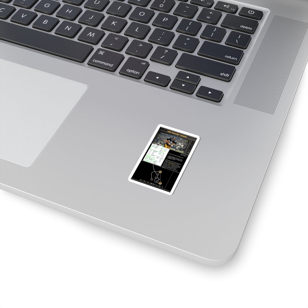 Football Playbook Sticker — 'Time Machine Tuesday' Kiss-Cut Decal