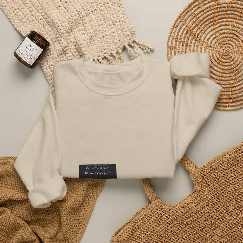 Minimalist Ticket Collage Crewneck Sweatshirt