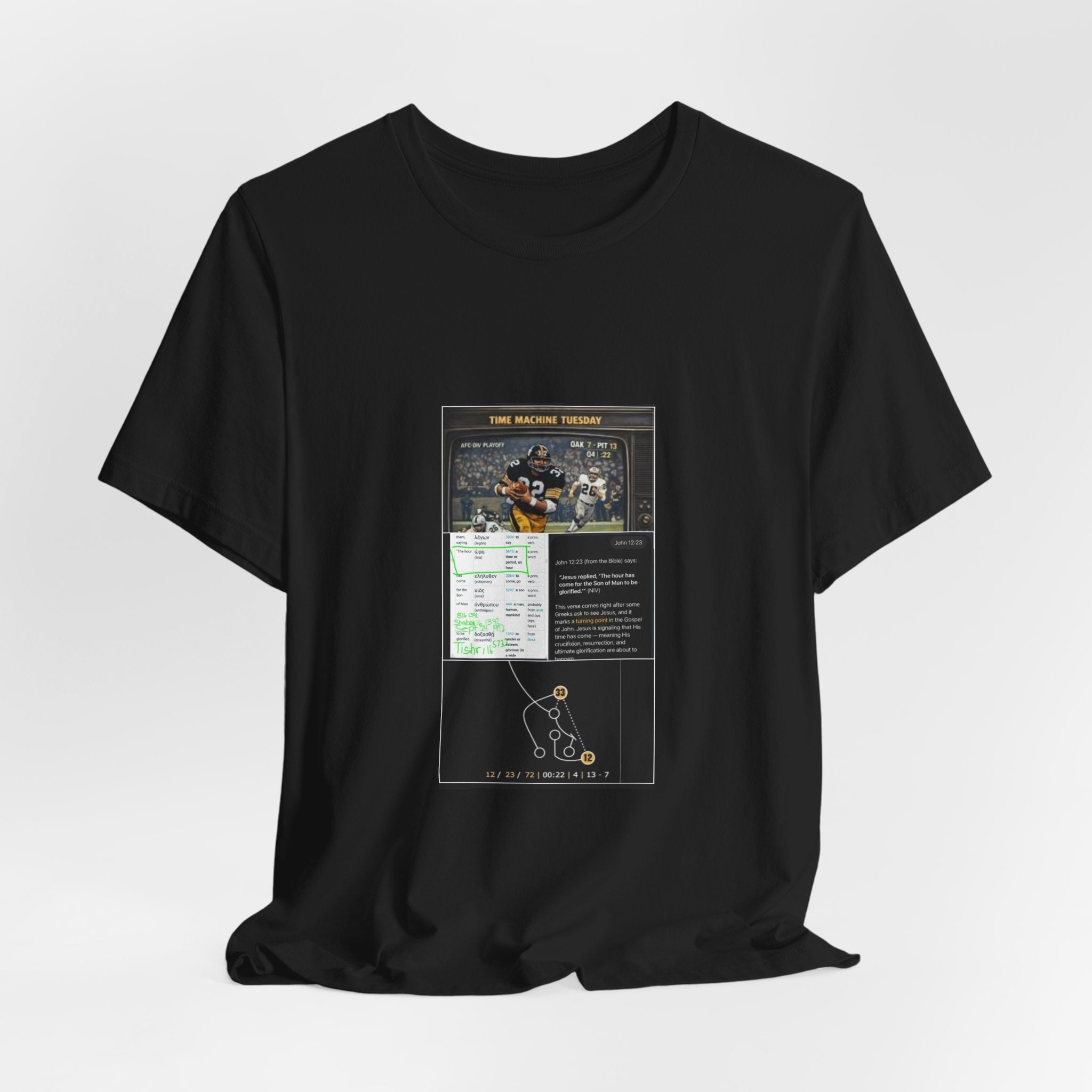 Football Playbook Tee — Game Strategy Diagram Shirt