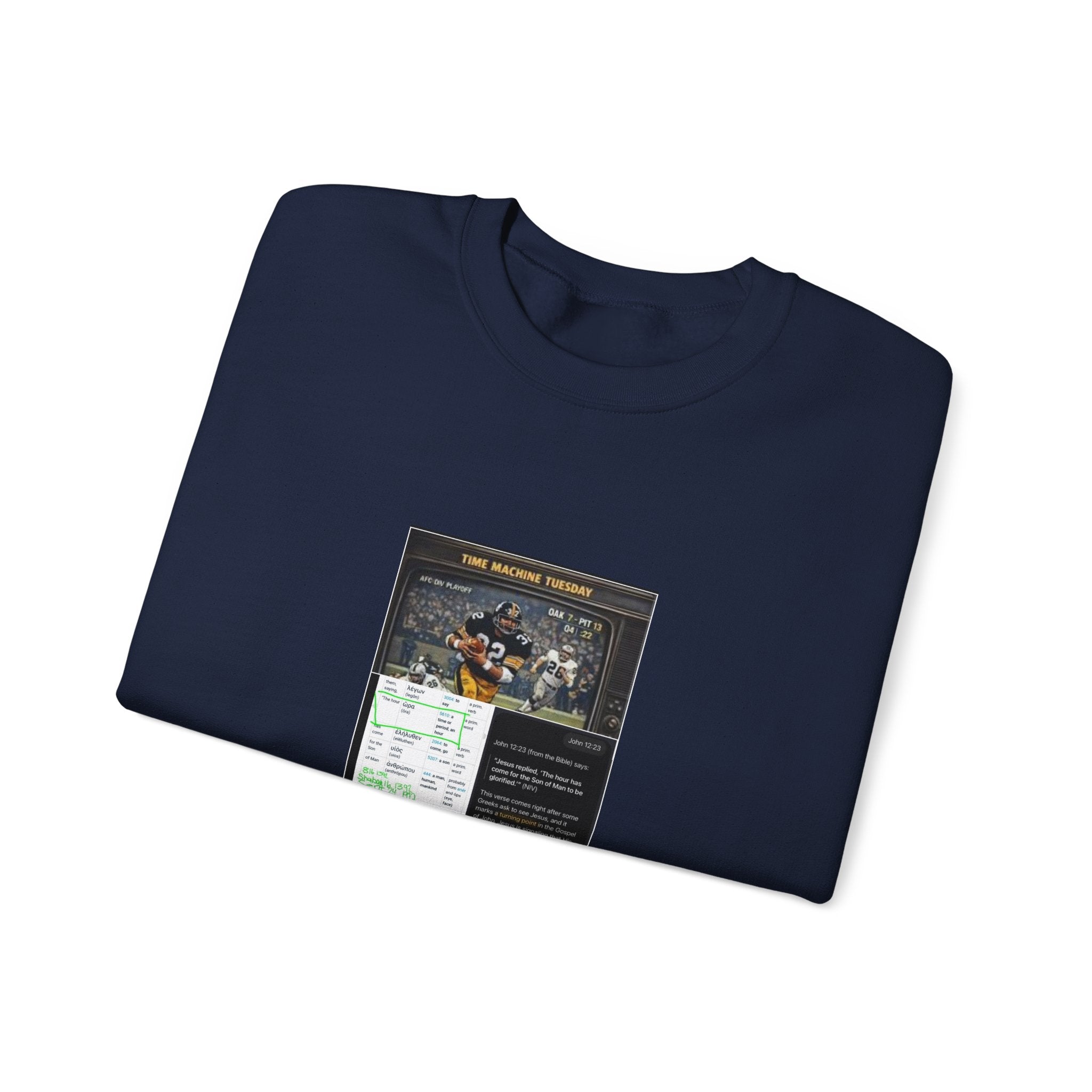 Crewneck Sweatshirt — Nostalgic Game Night Poster Design