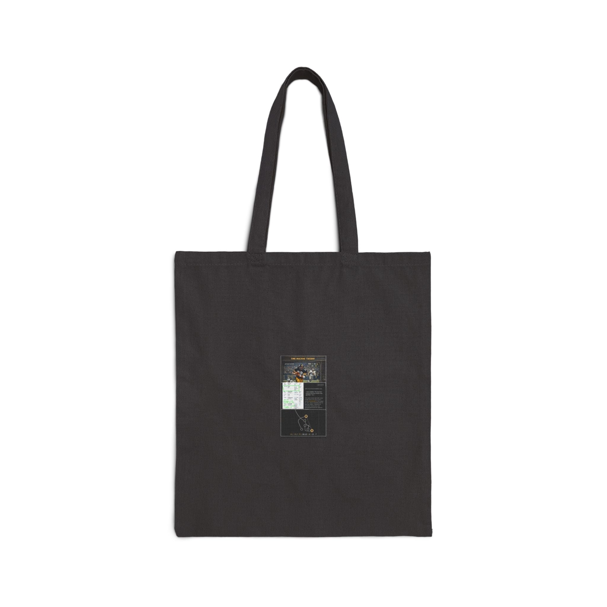 Canvas Tote Bag — Vintage Botanical Label Print, Eco-Friendly Market Shopper