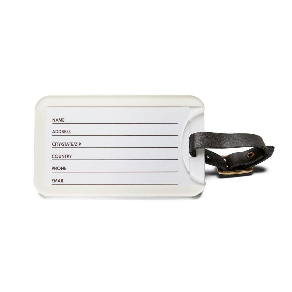 Luggage Tag — Travel ID Tag with Handwritten Notes & Date Design