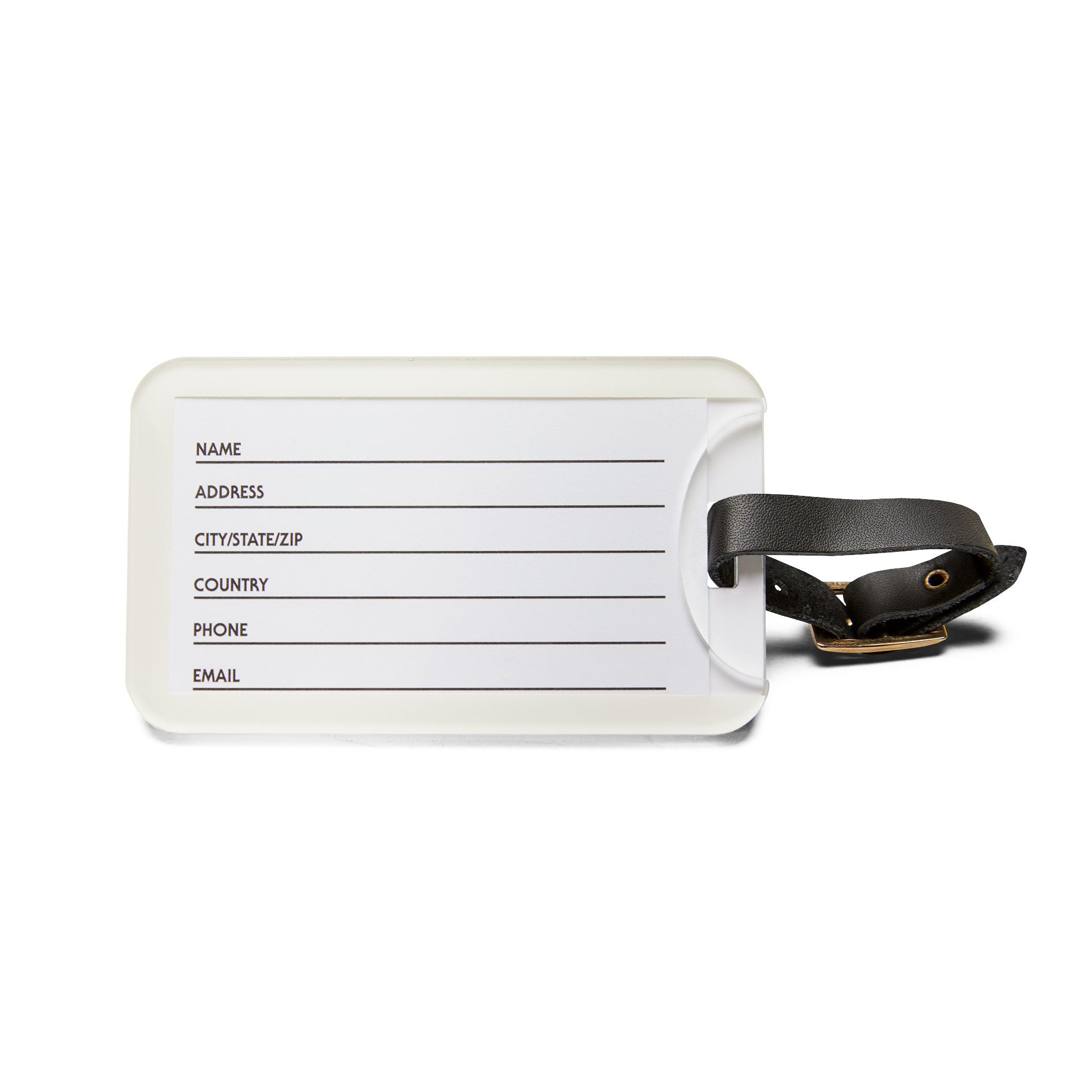 Luggage Tag — Travel ID Tag with Handwritten Notes & Date Design