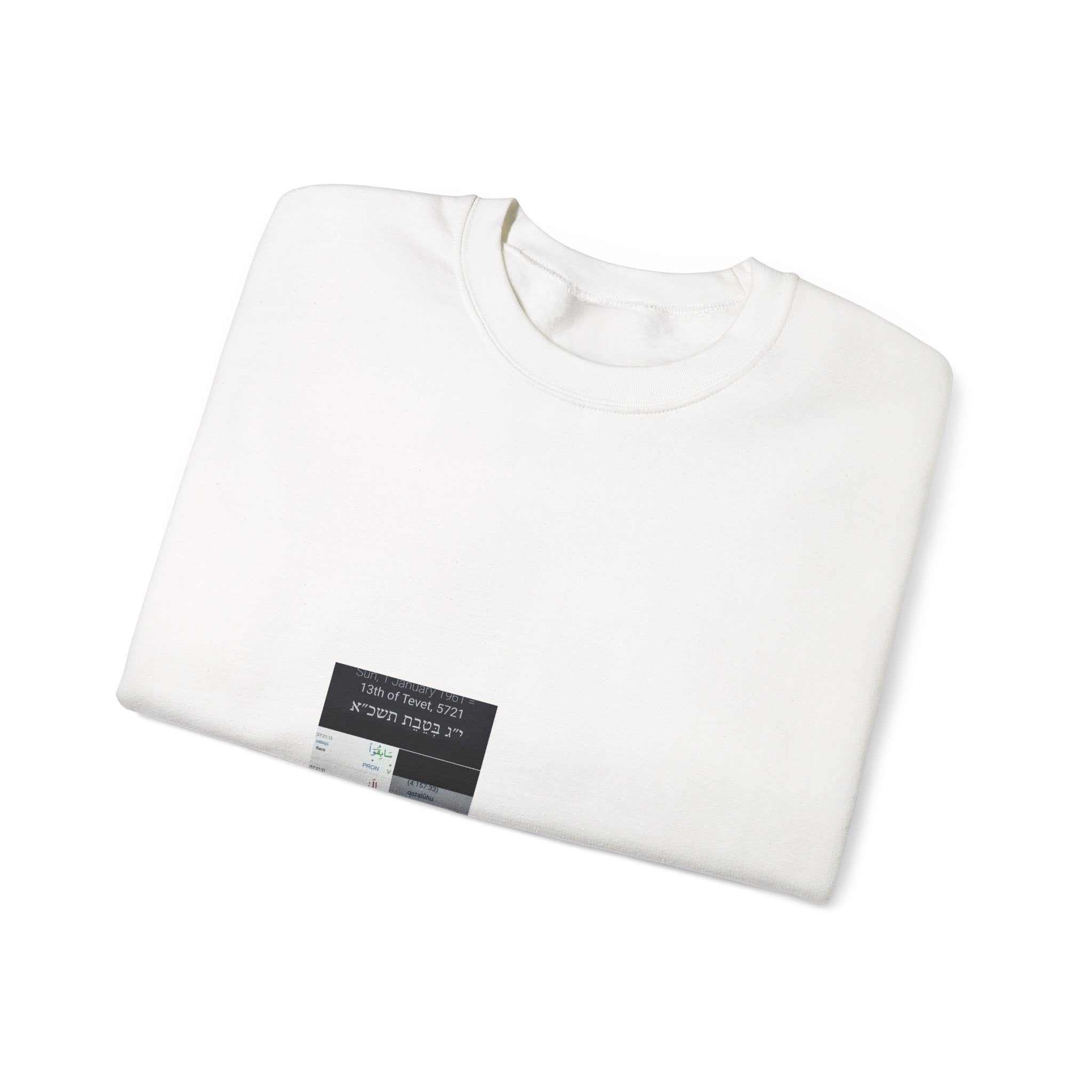 Minimalist Ticket Collage Crewneck Sweatshirt