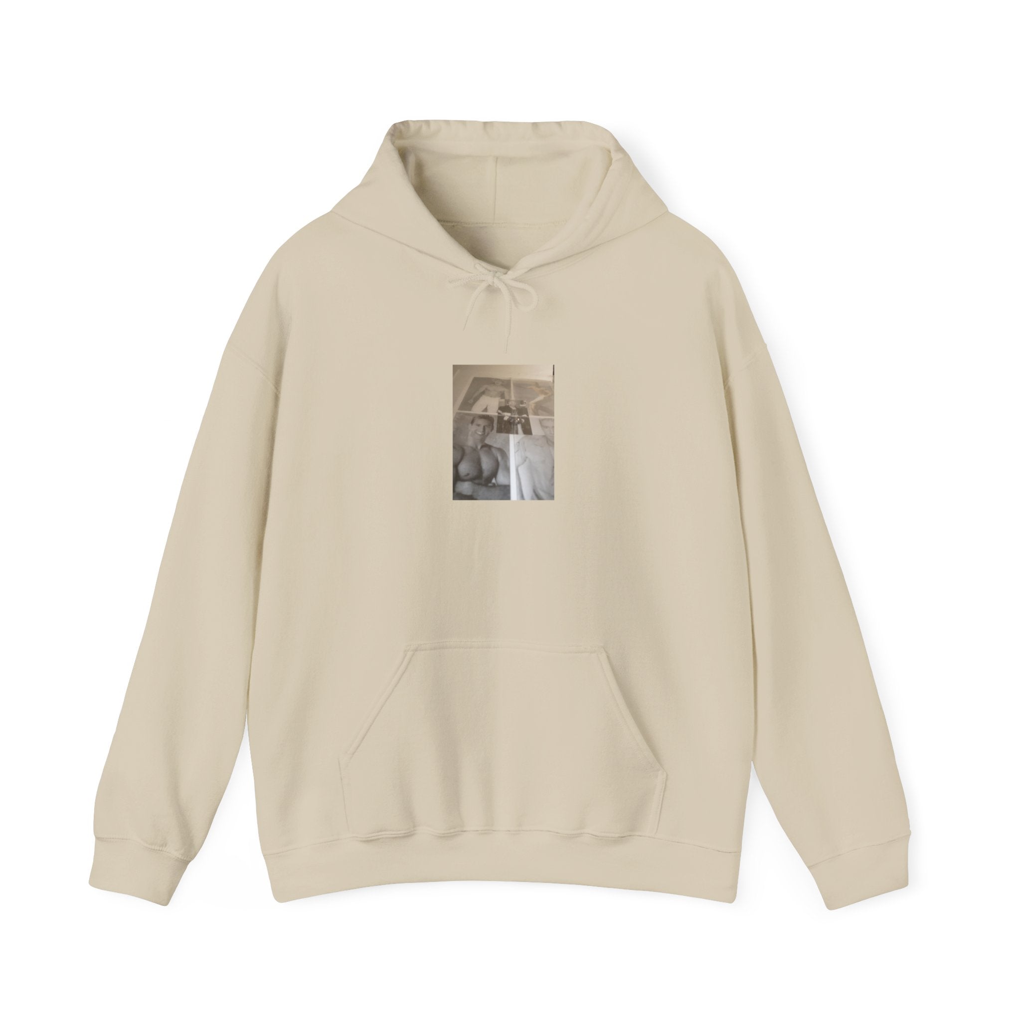 Vintage Collage Photo Hoodie — Sepia Retro Portrait Graphic