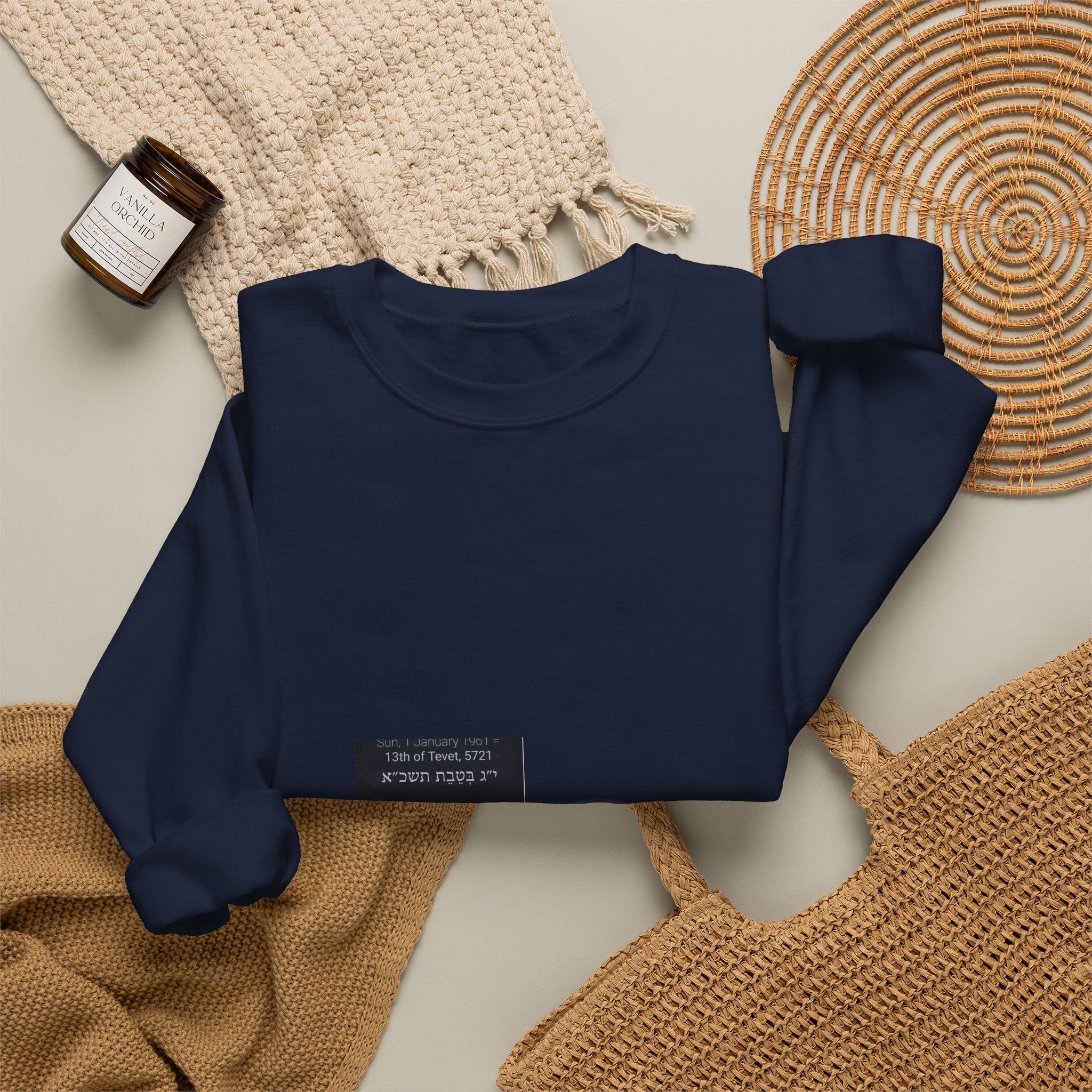 Minimalist Ticket Collage Crewneck Sweatshirt