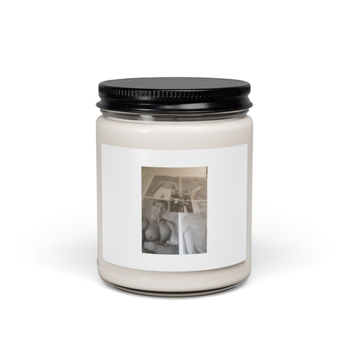 9oz Scented Soy Candle — Vintage Photo Label Aromatherapy Jar