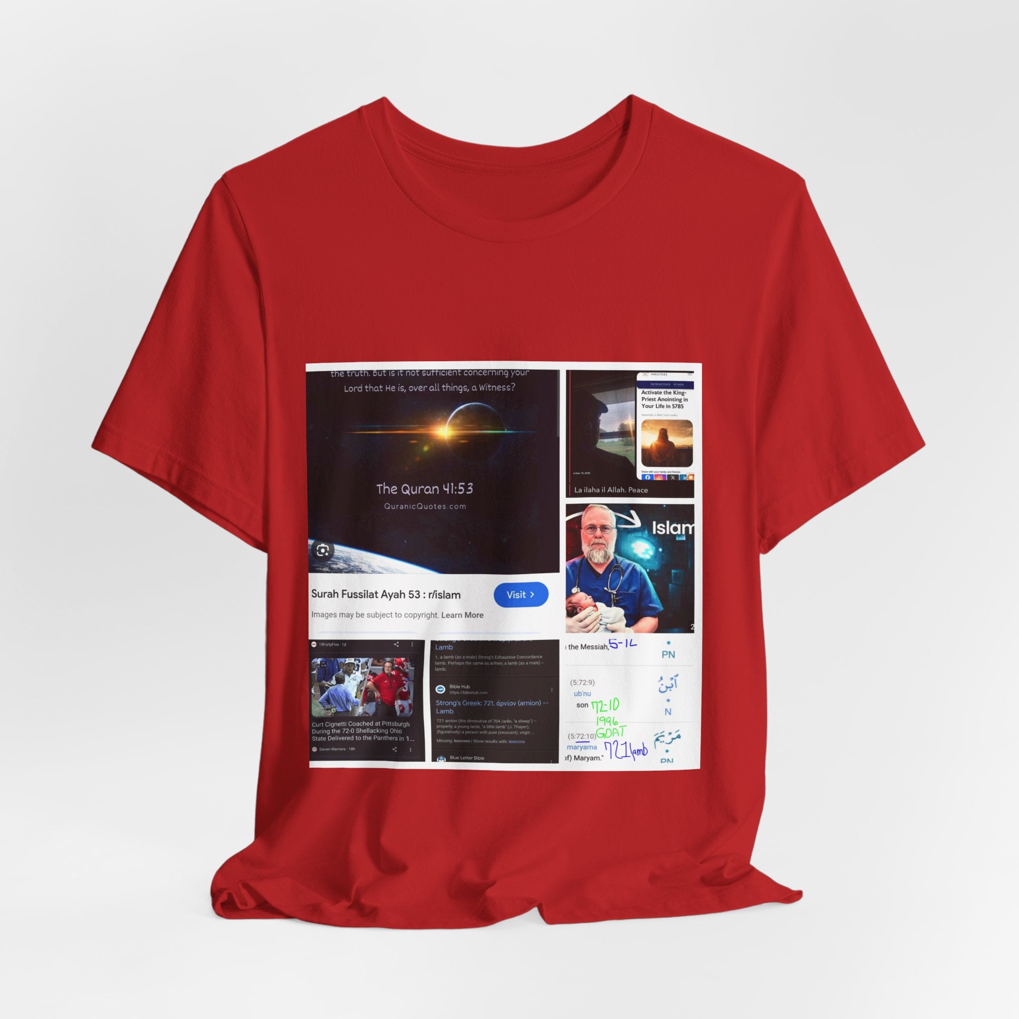 Screenshot Collage Tee — Tech Presentation & Notes Graphic T-Shirt