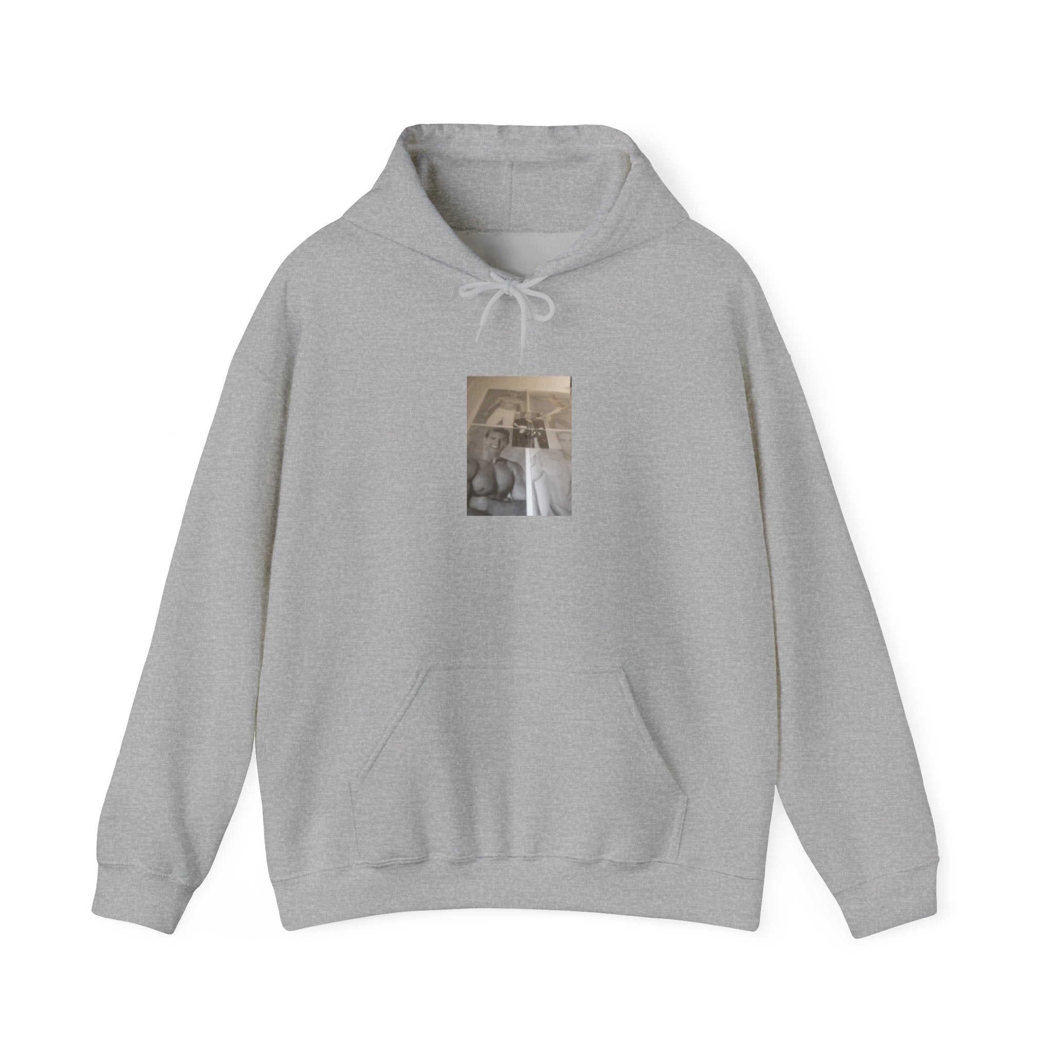 Vintage Collage Photo Hoodie — Sepia Retro Portrait Graphic