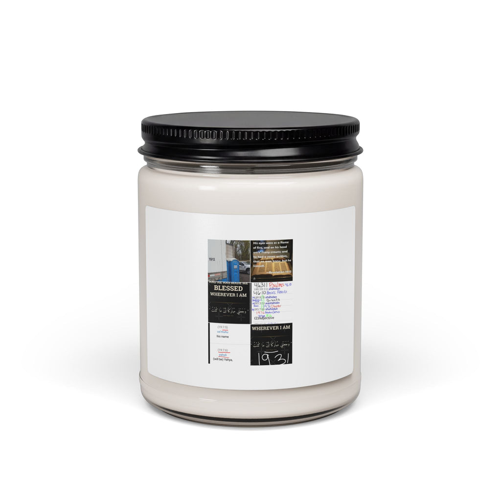 Soy Candle — Inspirational Quote Collage Scented Jar (9 oz)