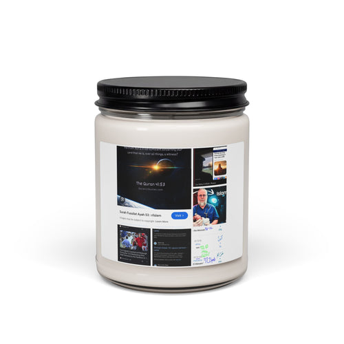 9oz Scented Soy Candle — Personalized Photo Collage Label