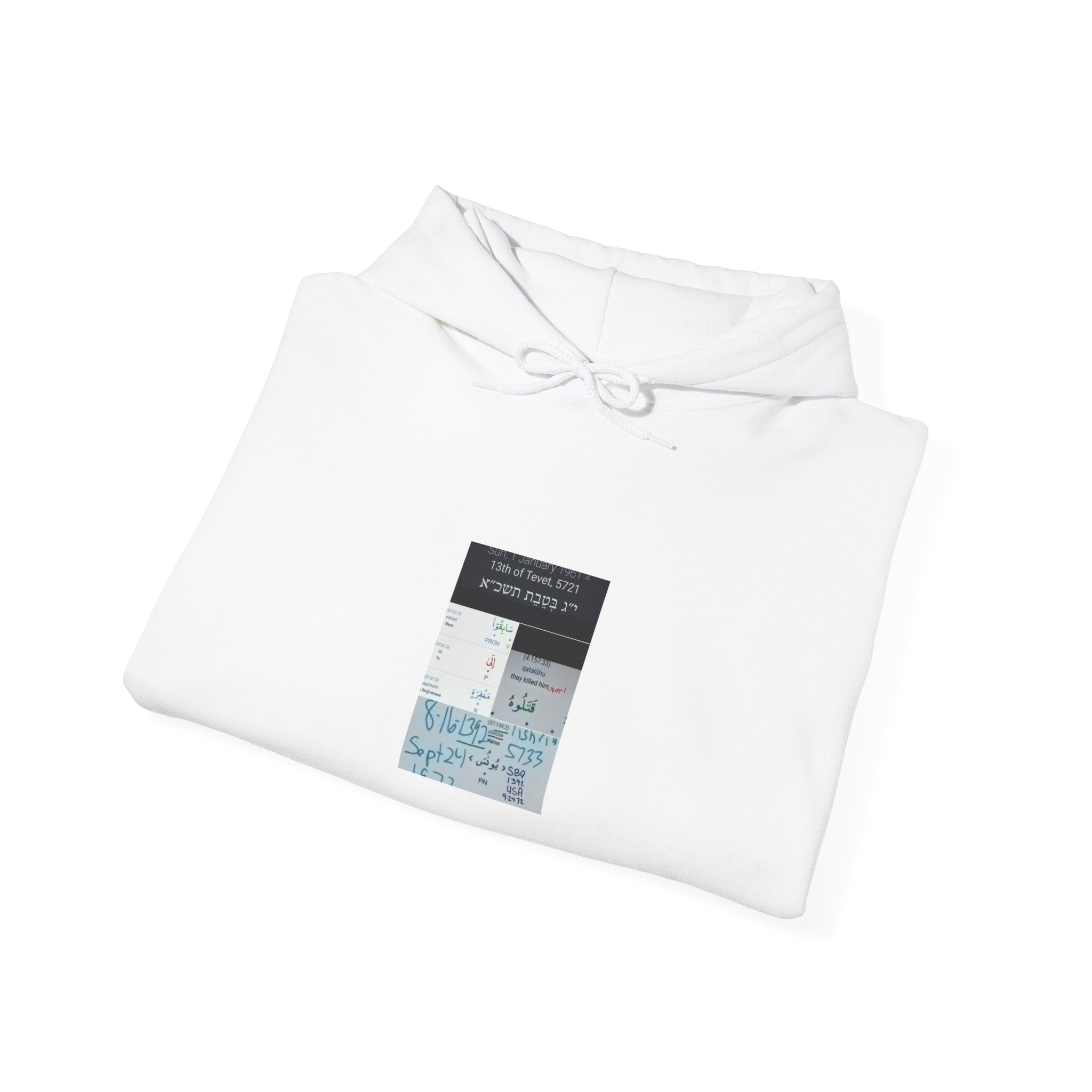 Minimalist Collage Hoodie — Blue Travel Ticket Art Pullover