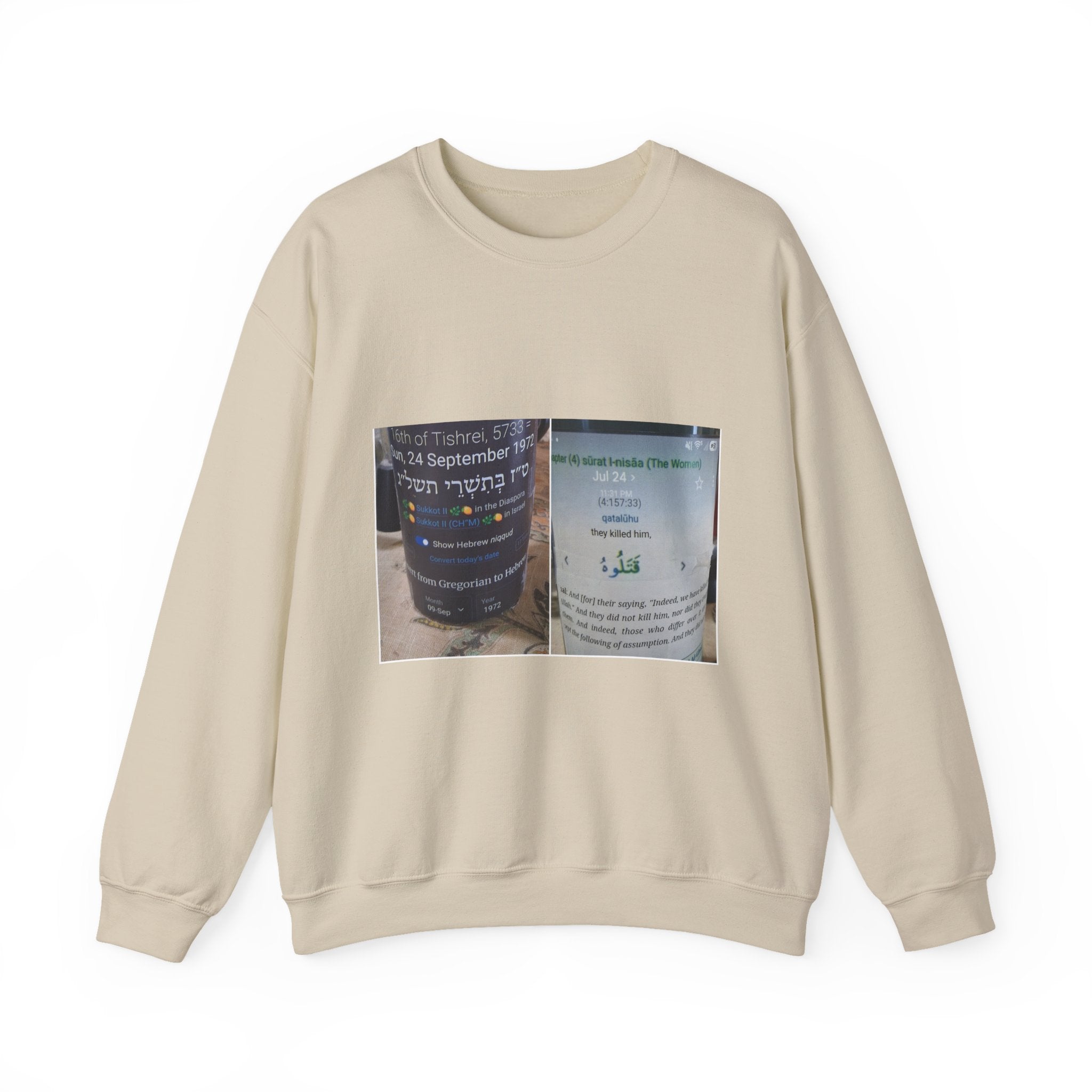Crewneck Sweatshirt — Vintage Travel Poster Collage