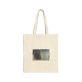 Eco Canvas Tote Bag with Vintage Candle Jar Photo