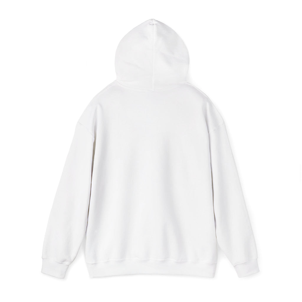 Cozy White Hoodie with Graphic Map & Text Panel — Urban Explorer Vibes