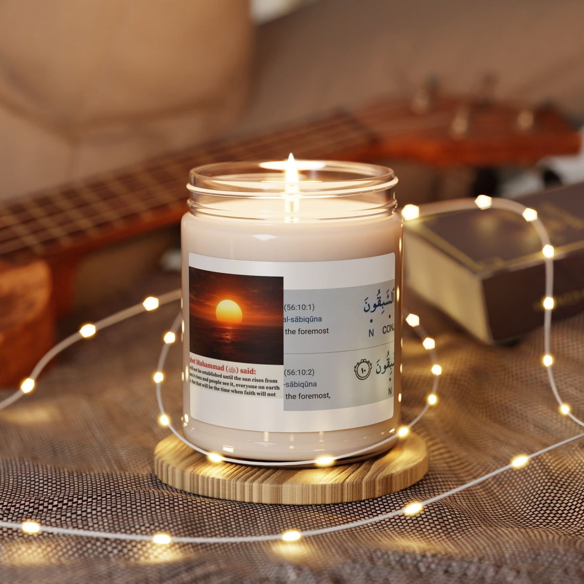 Scented Soy Candle — Sunrise Serenity 9oz (Calming Ocean Breeze)