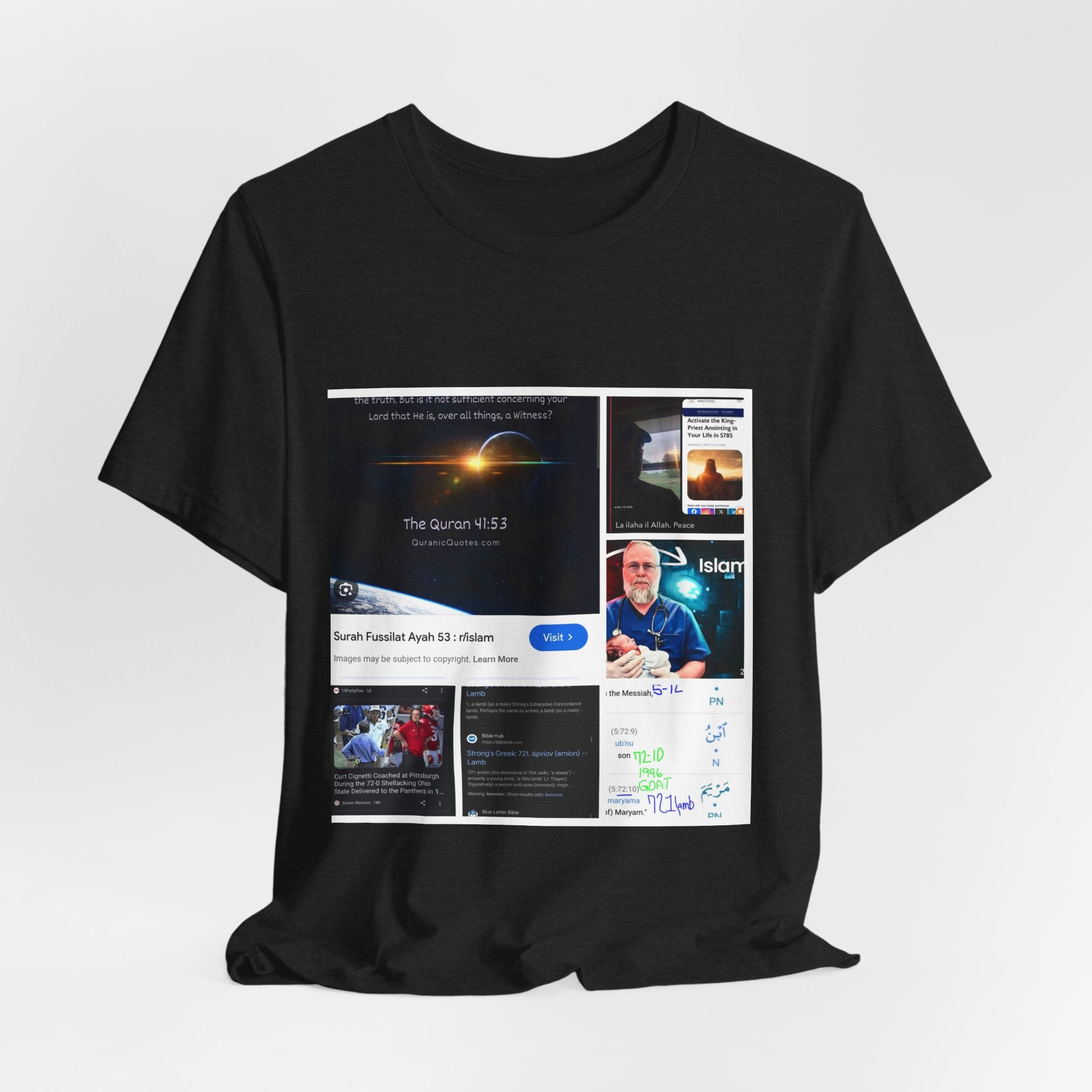 Screenshot Collage Tee — Tech Presentation & Notes Graphic T-Shirt